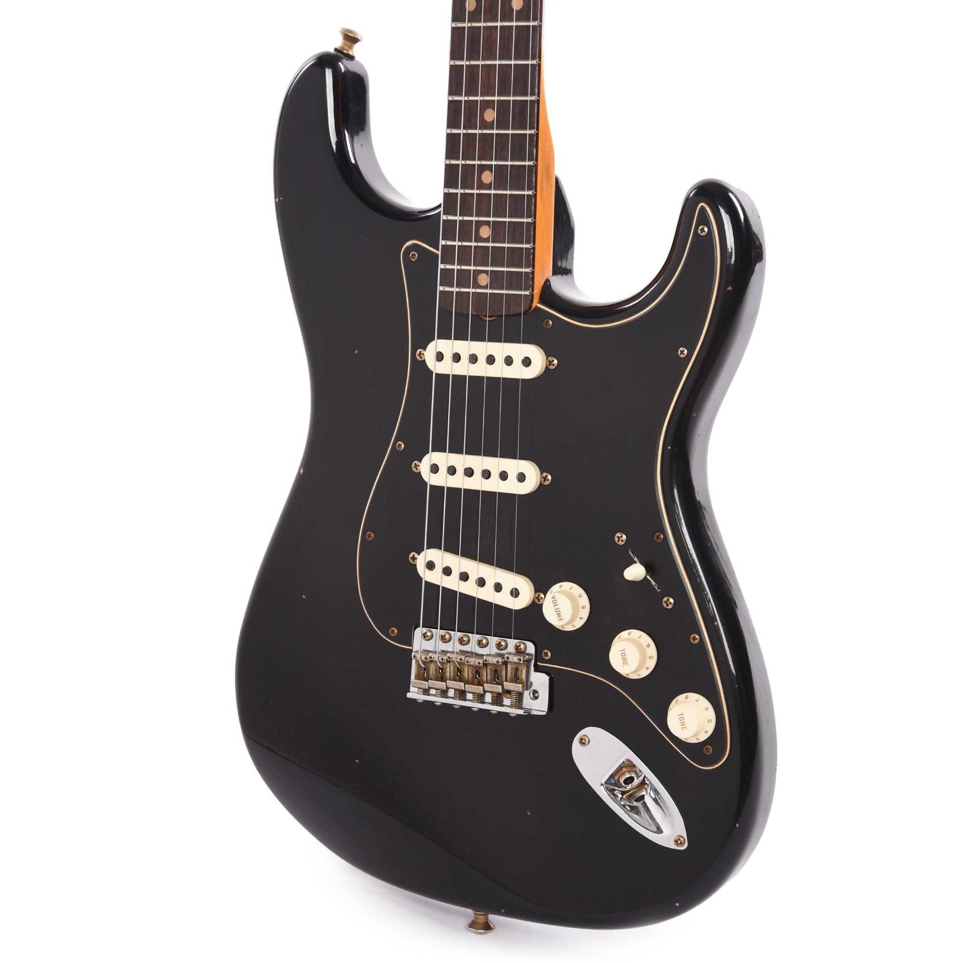 Fender Custom Shop Postmodern Stratocaster Journeyman Relic Aged Black Electric Guitars / Solid Body