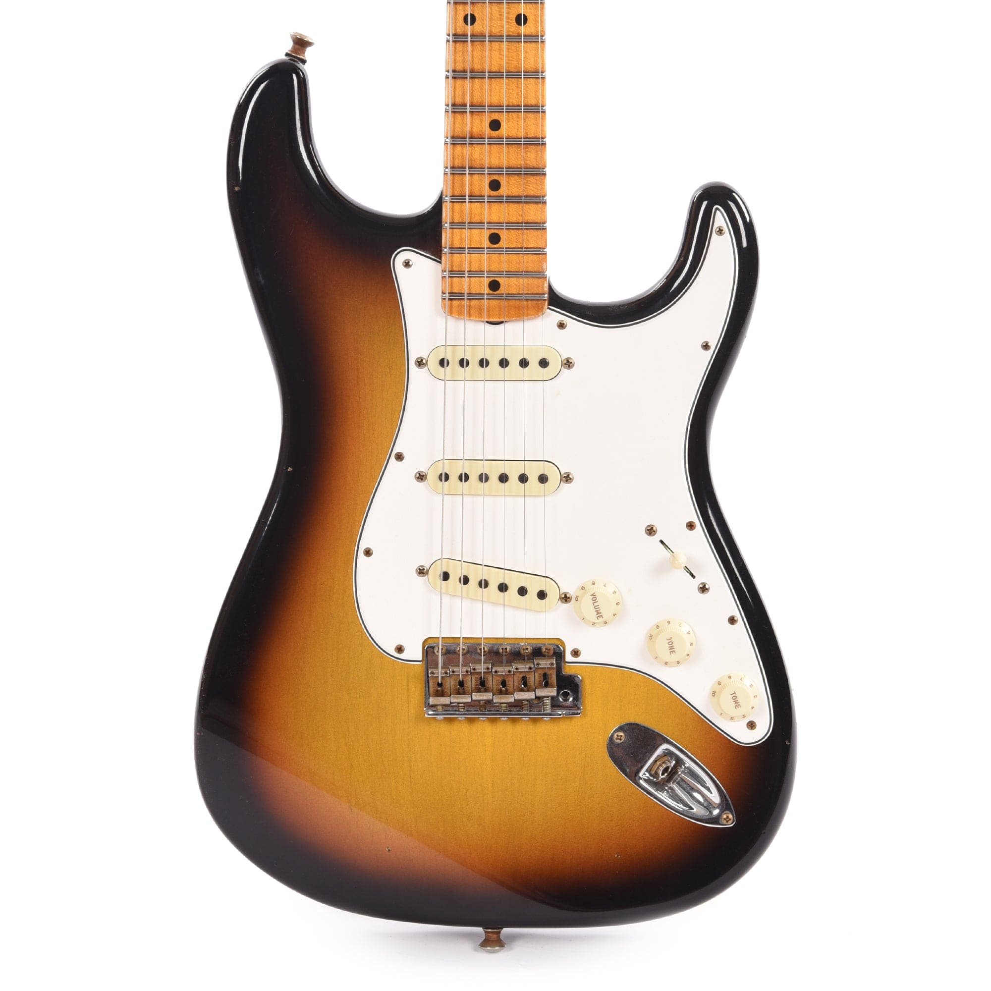 Fender Custom Shop Postmodern Stratocaster Journeyman Relic Bleached 3-Color Sunburst Electric Guitars / Solid Body