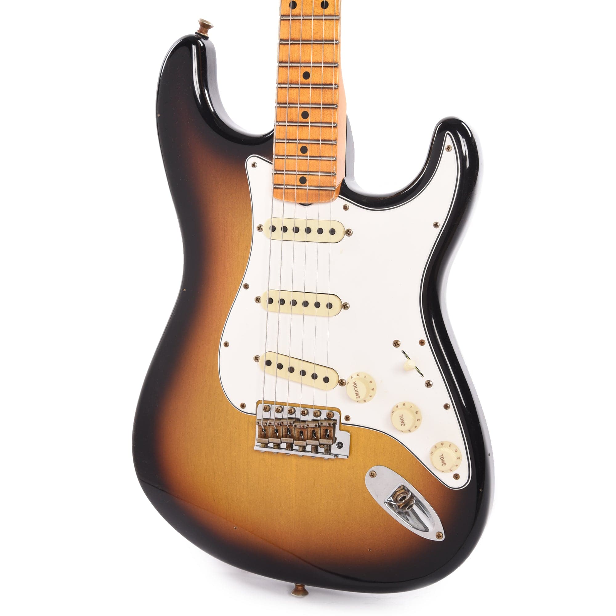 Fender Custom Shop Postmodern Stratocaster Journeyman Relic Bleached 3-Color Sunburst Electric Guitars / Solid Body