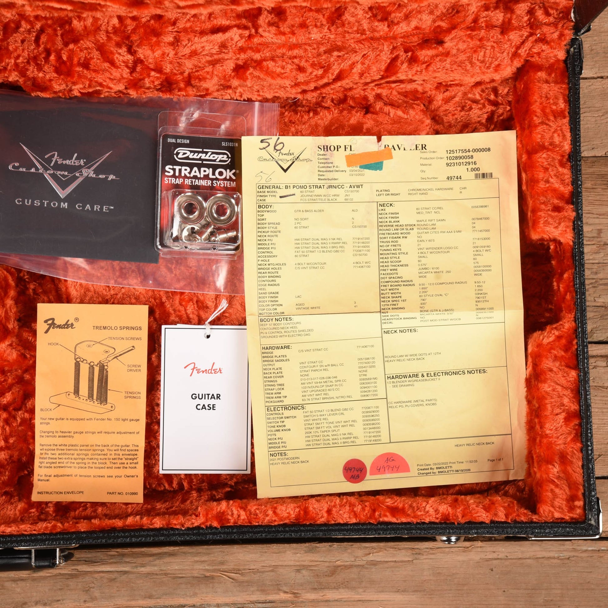 Fender Custom Shop Postmodern Stratocaster RW Aged White 2022 Electric Guitars / Solid Body