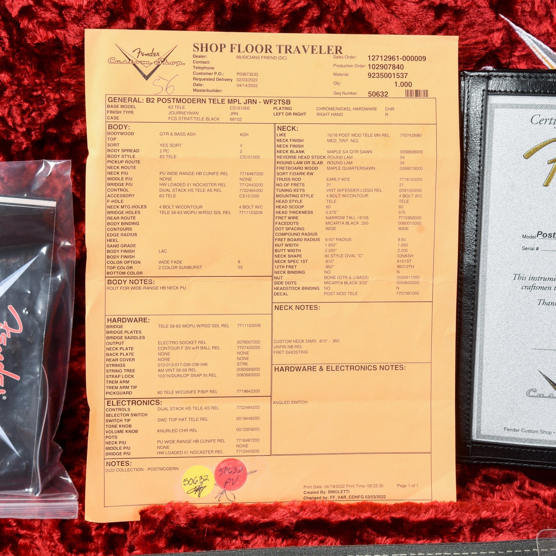 Fender Custom Shop Postmodern Telecaster Journeyman Relic Sunburst 2022 Electric Guitars / Solid Body