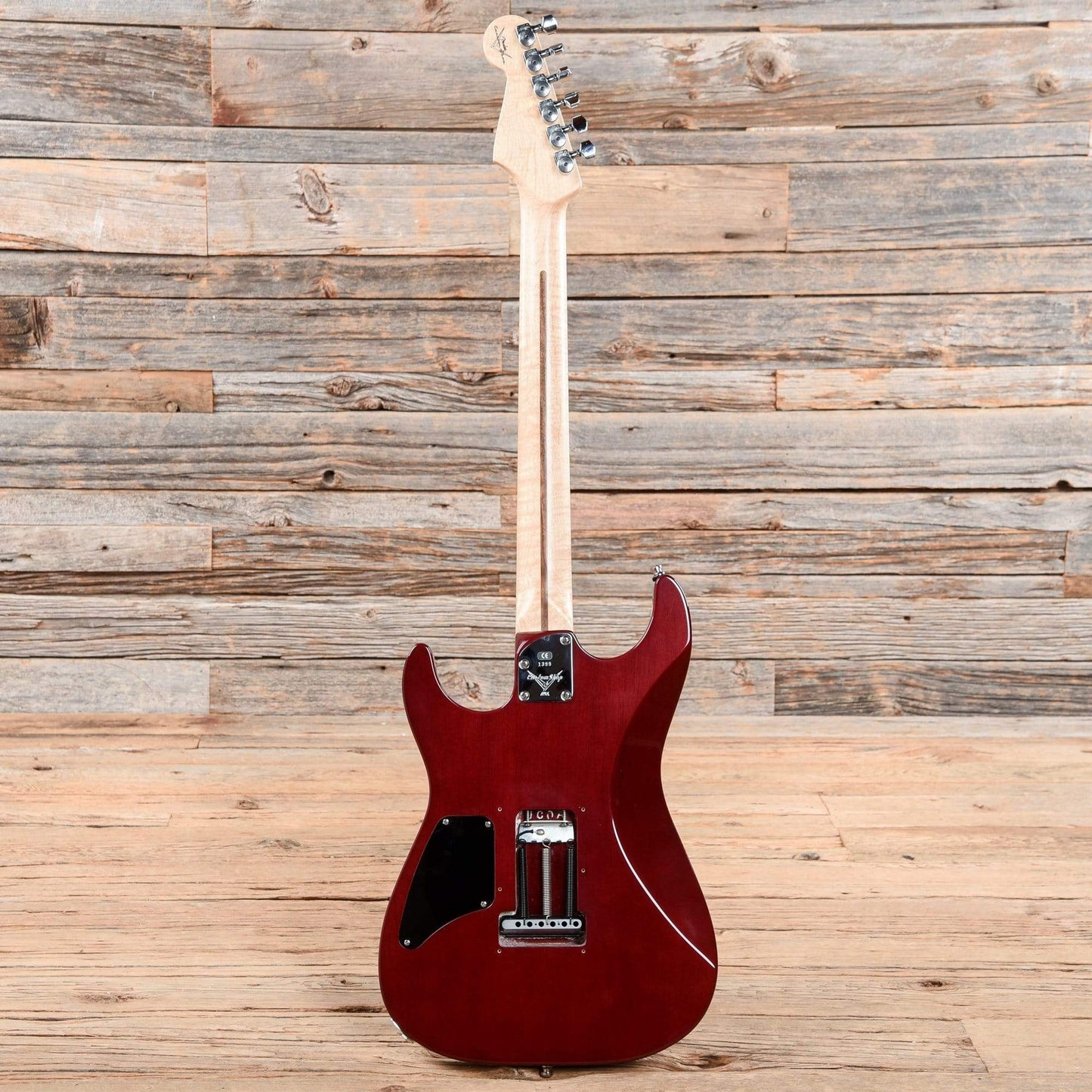 Fender Custom Shop Showmaster FMT HH Black Cherry Transparent 2001 Electric Guitars / Solid Body