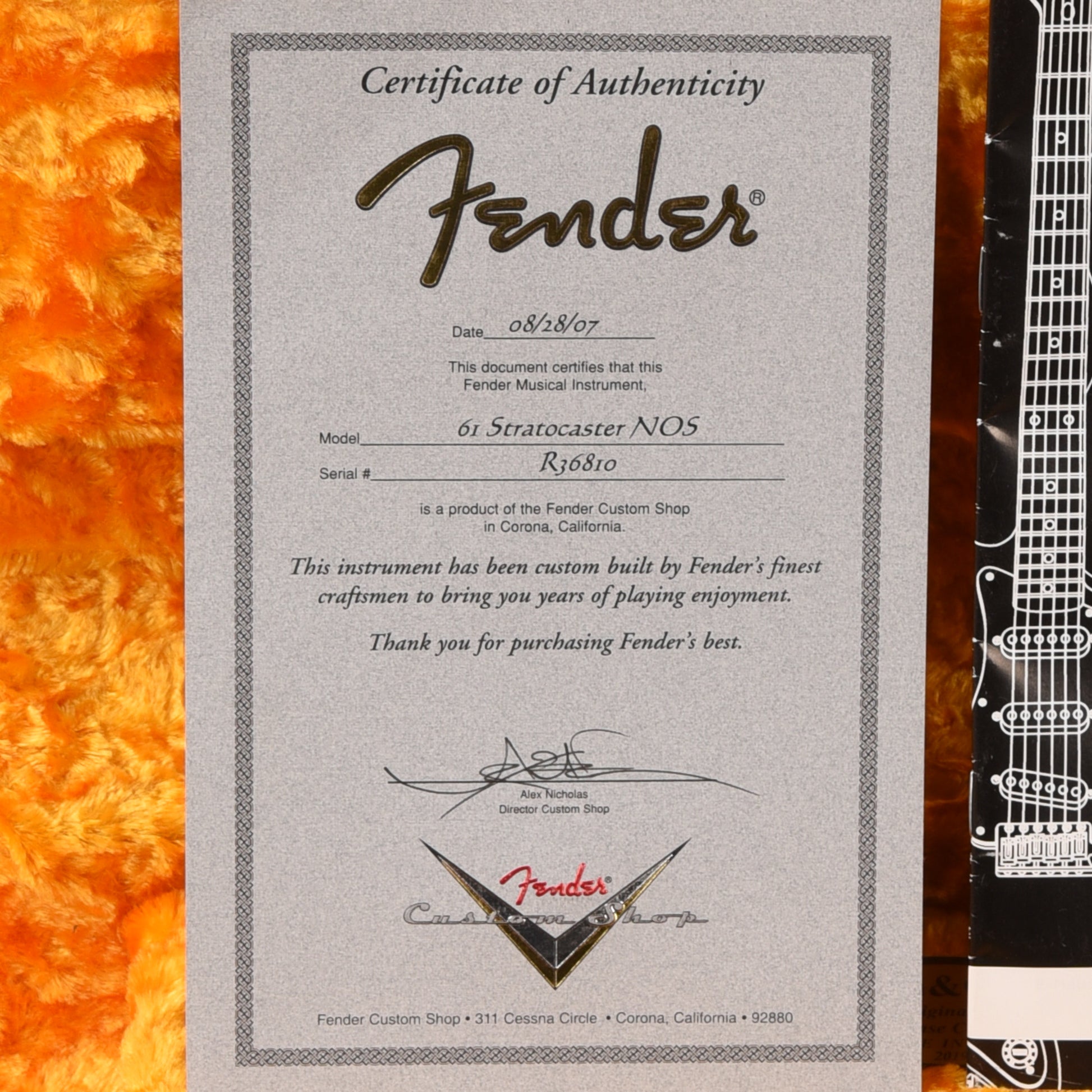 Fender Custom Shop Stratocaster  2007 LEFTY Electric Guitars / Solid Body