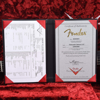 Fender Custom Shop Telecaster Custom Deluxe Closet Classic Aged Purple Sparkle Apprentice Built by Levi Perry Electric Guitars / Solid Body