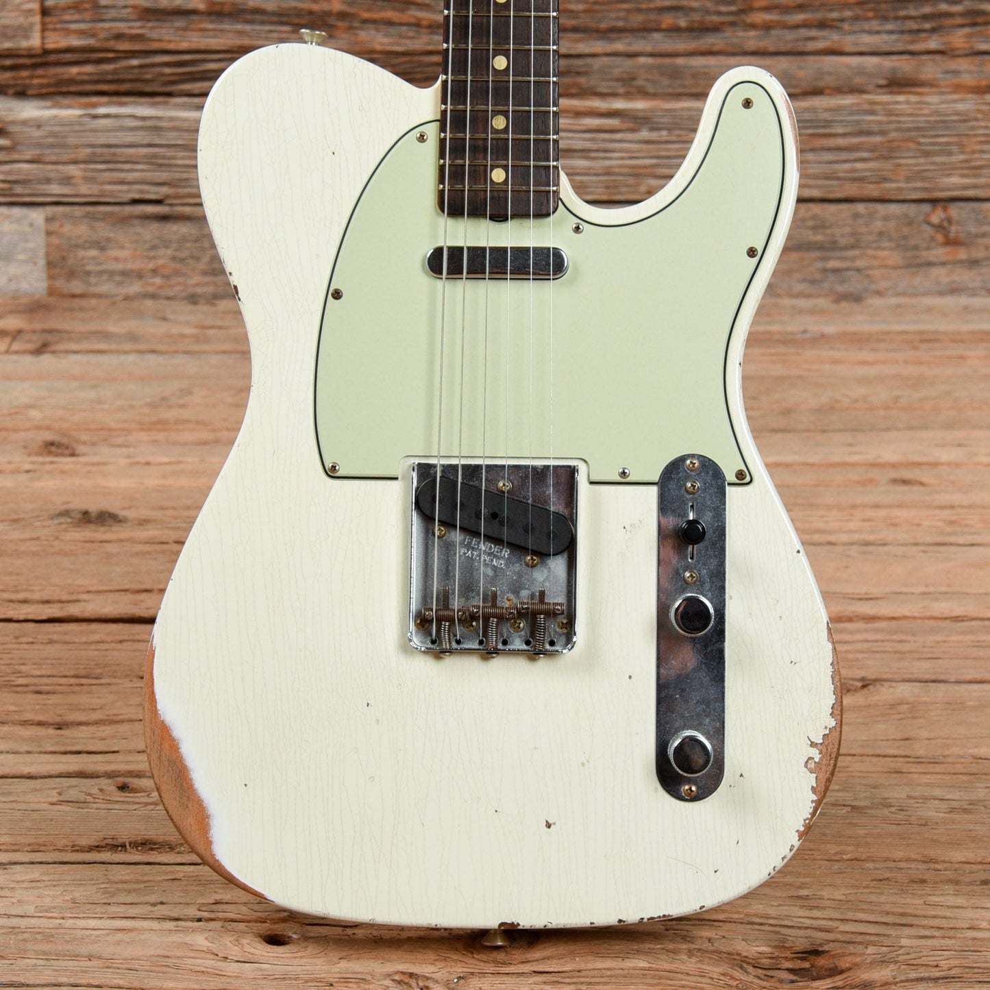 Fender Custom Shop Telecaster Relic Olympic White 2021 Electric Guitars / Solid Body