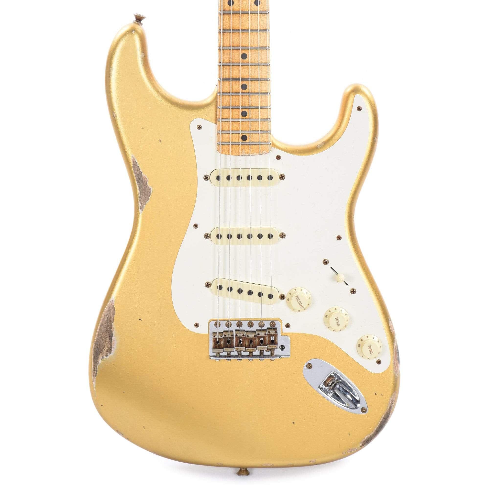 Fender Custom Shop Time Machine 1957 Stratocaster Relic Aged HLE Gold Electric Guitars / Solid Body