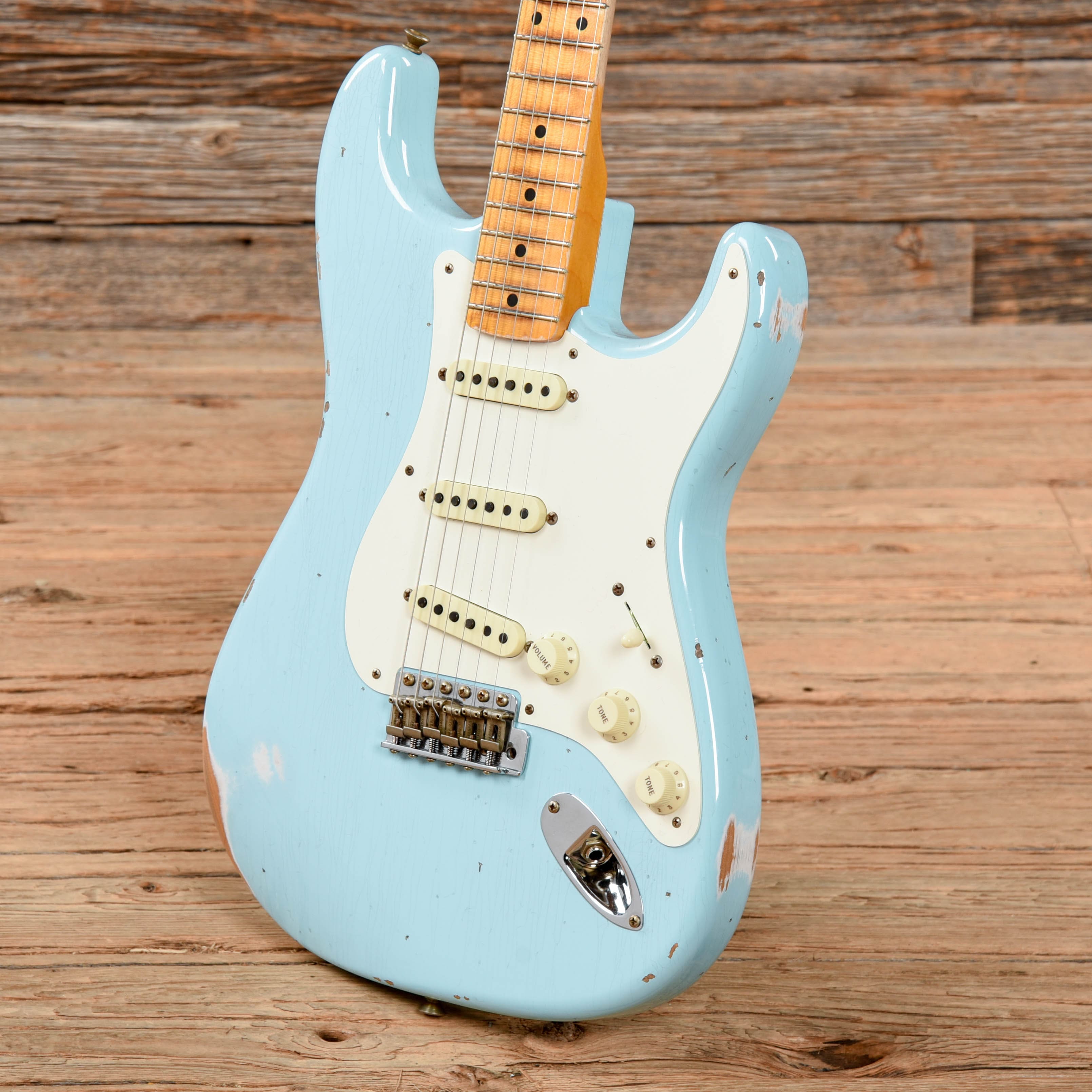 Fender Custom Shop Time Machine 1957 Stratocaster Relic Daphne Blue 2022 Electric Guitars / Solid Body