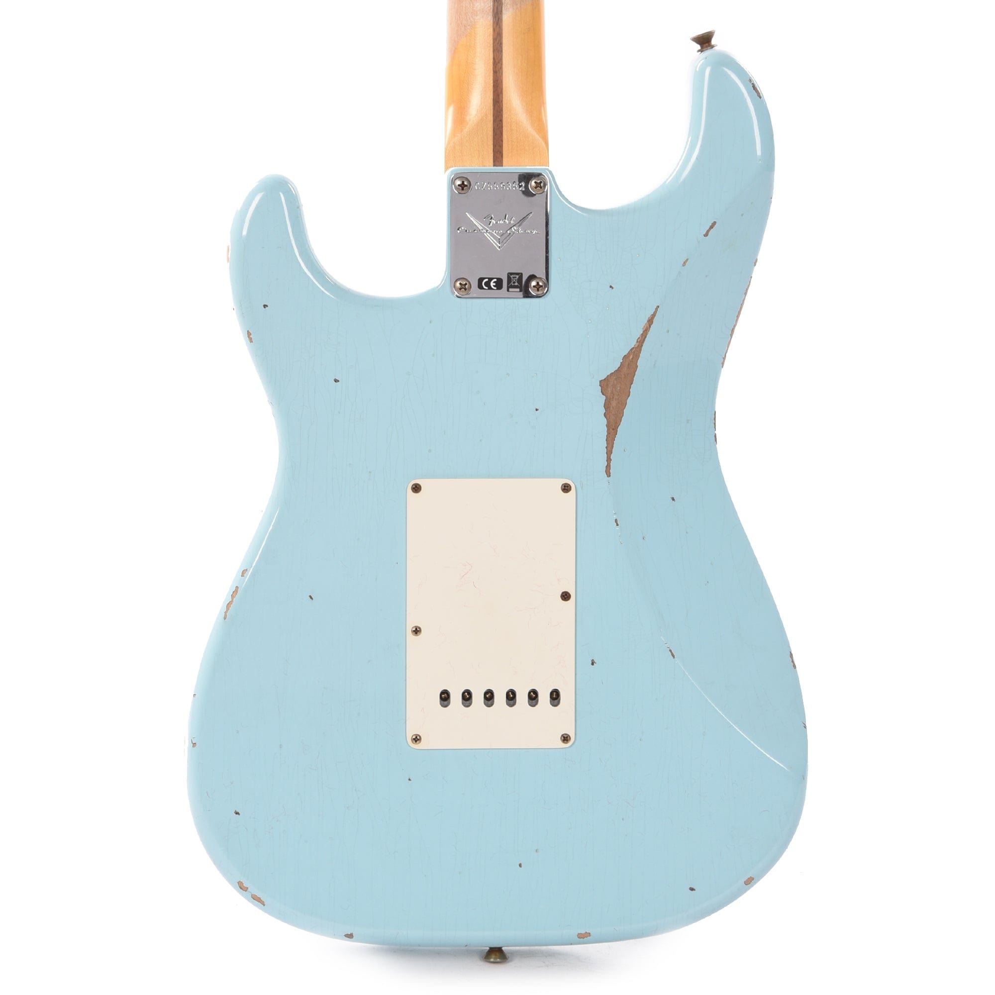 Fender Custom Shop Time Machine 1957 Stratocaster Relic Faded Aged Daphne Blue Electric Guitars / Solid Body