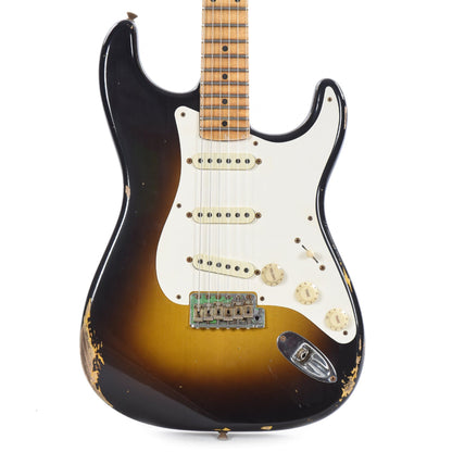 Fender Custom Shop Time Machine 1957 Stratocaster Relic Wide-Fade 2-Color Sunburst Electric Guitars / Solid Body