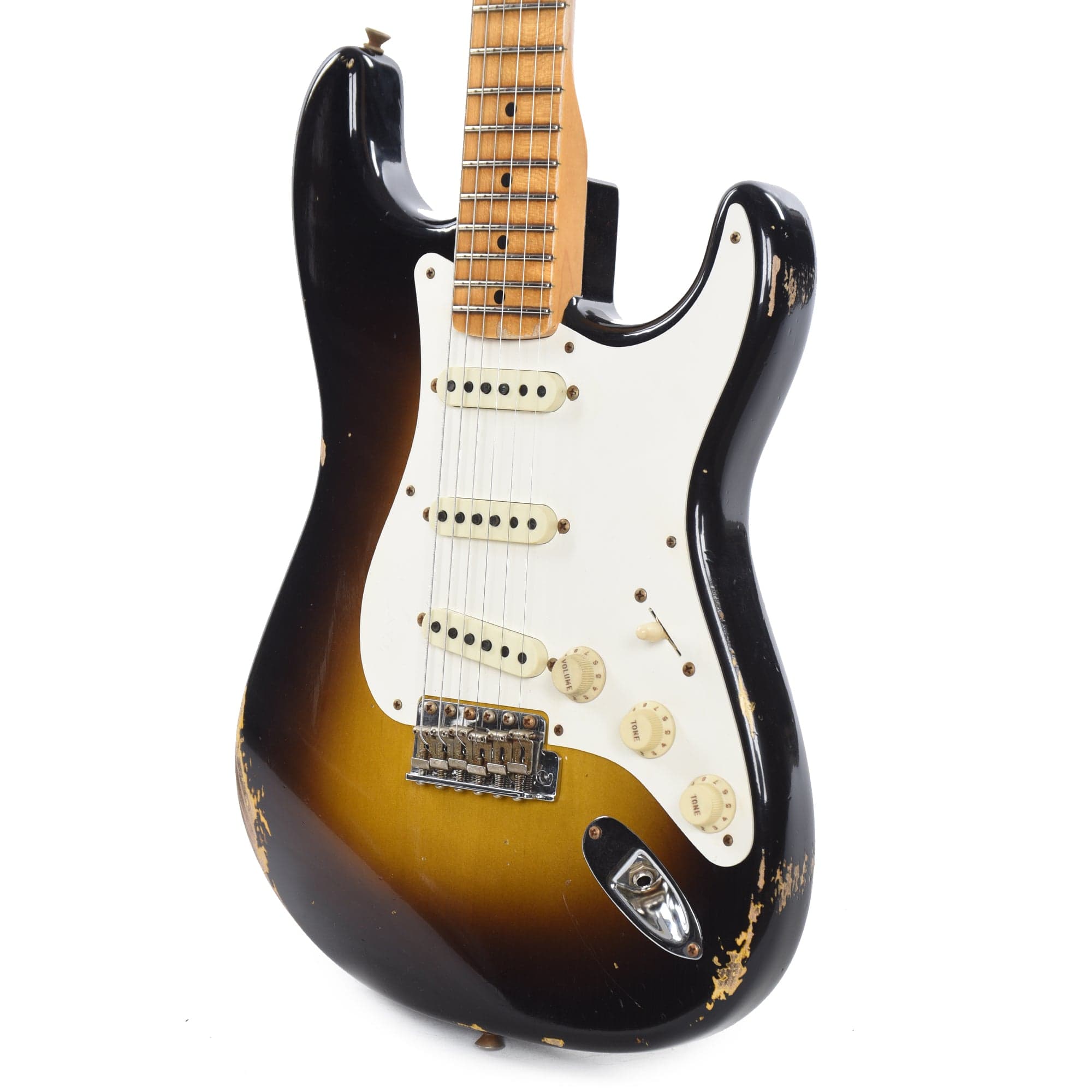 Fender Custom Shop Time Machine 1957 Stratocaster Relic Wide-Fade 2-Color Sunburst Electric Guitars / Solid Body