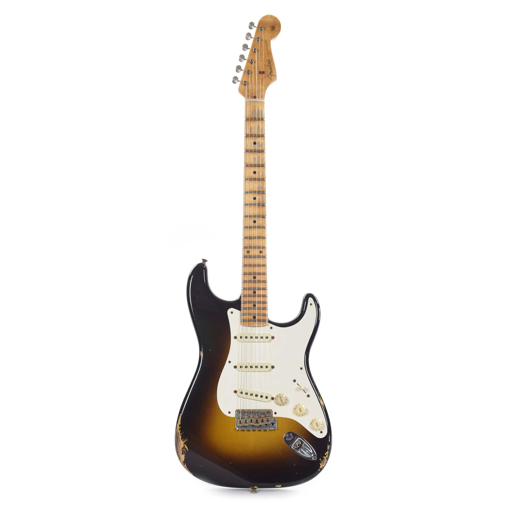 Fender Custom Shop Time Machine 1957 Stratocaster Relic Wide-Fade 2-Color Sunburst Electric Guitars / Solid Body