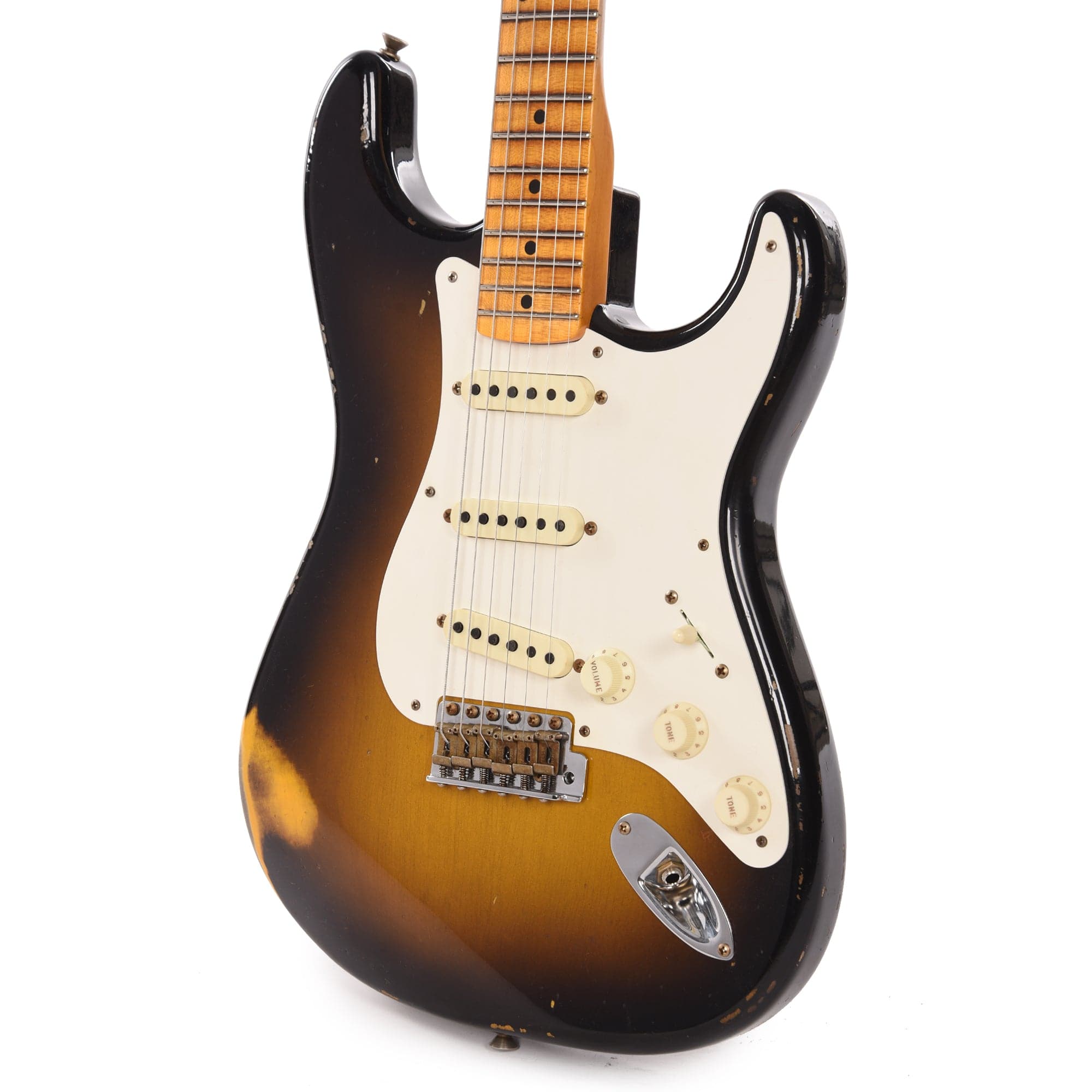 Fender Custom Shop Time Machine 1957 Stratocaster Relic Wide-Fade 2-Color Sunburst Electric Guitars / Solid Body