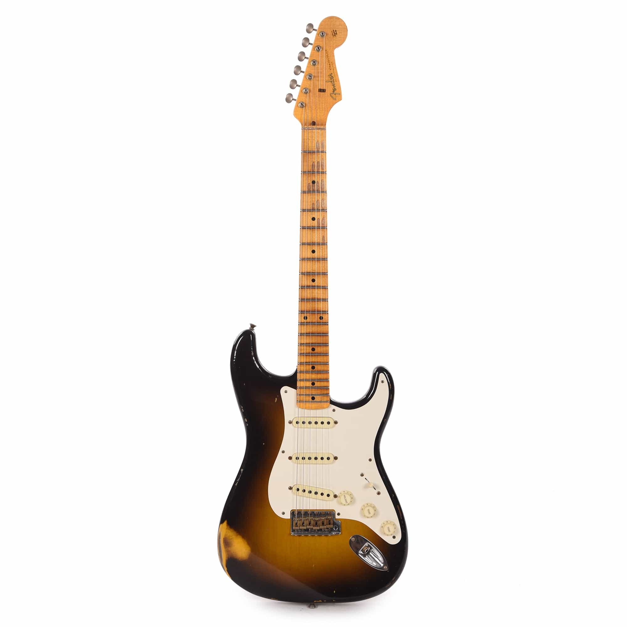 Fender Custom Shop Time Machine 1957 Stratocaster Relic Wide-Fade 2-Color Sunburst Electric Guitars / Solid Body