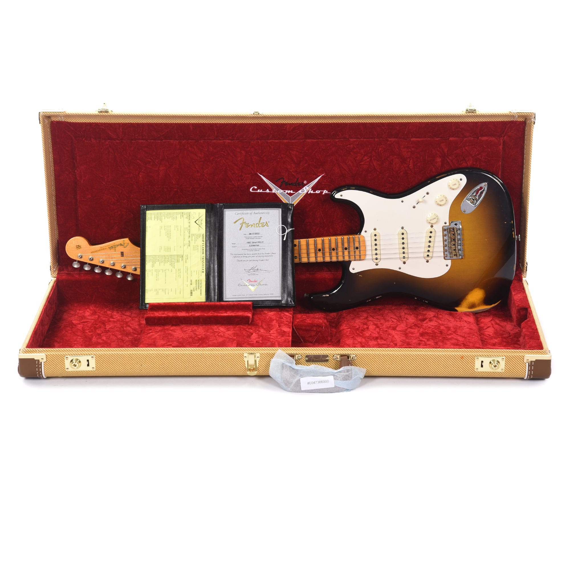 Fender Custom Shop Time Machine 1957 Stratocaster Relic Wide-Fade 2-Color Sunburst Electric Guitars / Solid Body