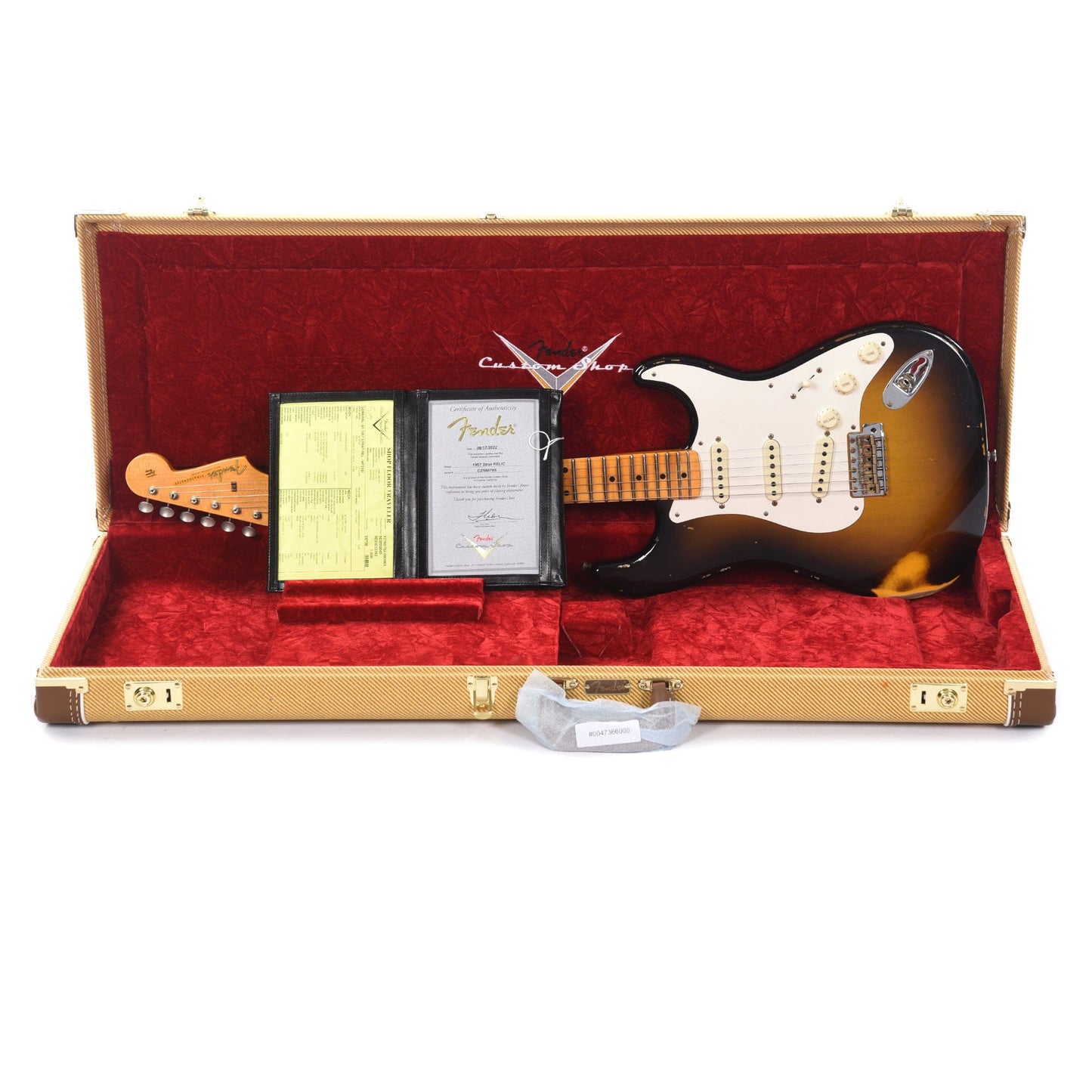 Fender Custom Shop Time Machine 1957 Stratocaster Relic Wide-Fade 2-Color Sunburst Electric Guitars / Solid Body