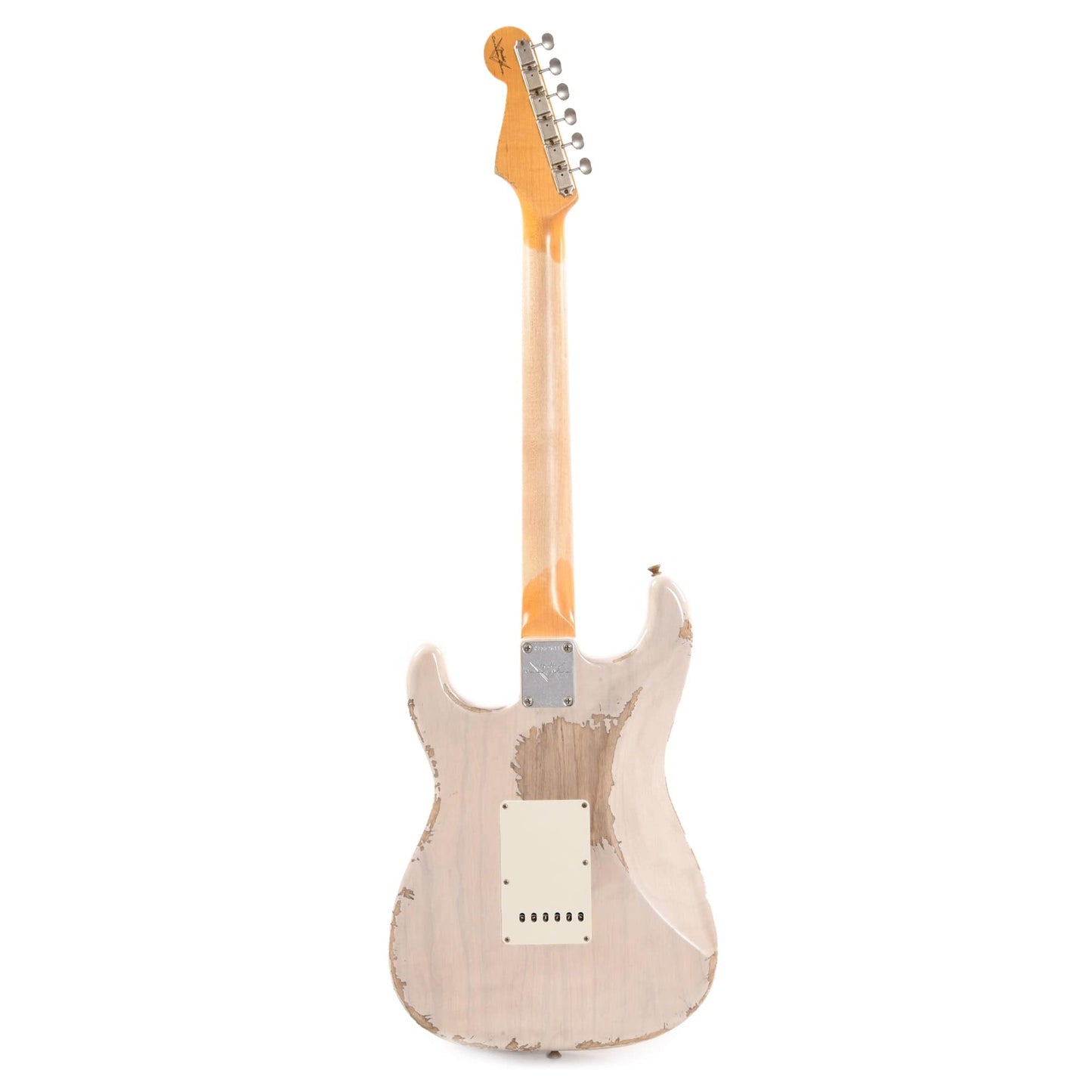 Fender Custom Shop Time Machine 1959 Stratocaster Heavy Relic Aged White Blonde Electric Guitars / Solid Body