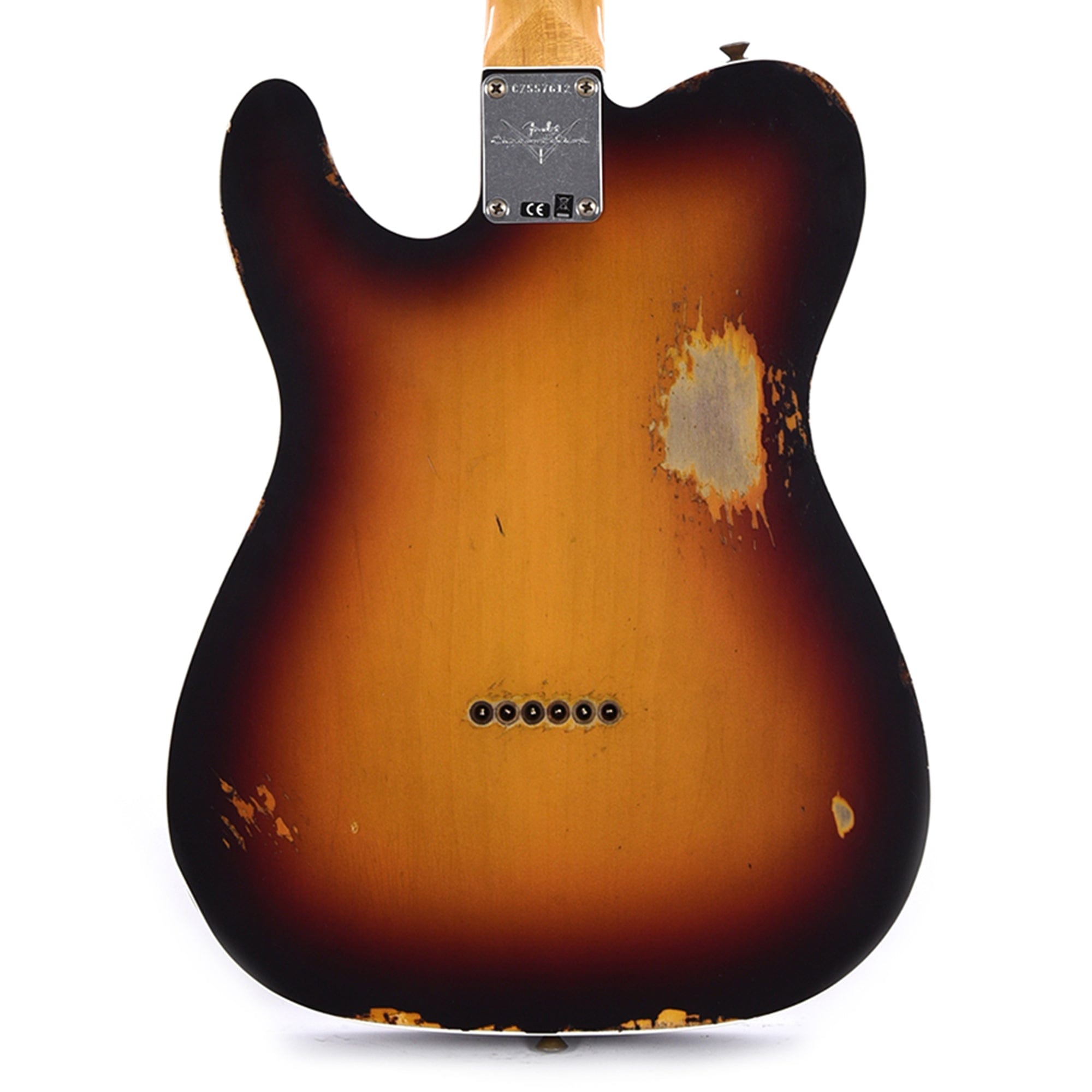Fender Custom Shop Time Machine 1960 Telecaster Custom Heavy Relic Chocolate 3-Color Sunburst Electric Guitars / Solid Body