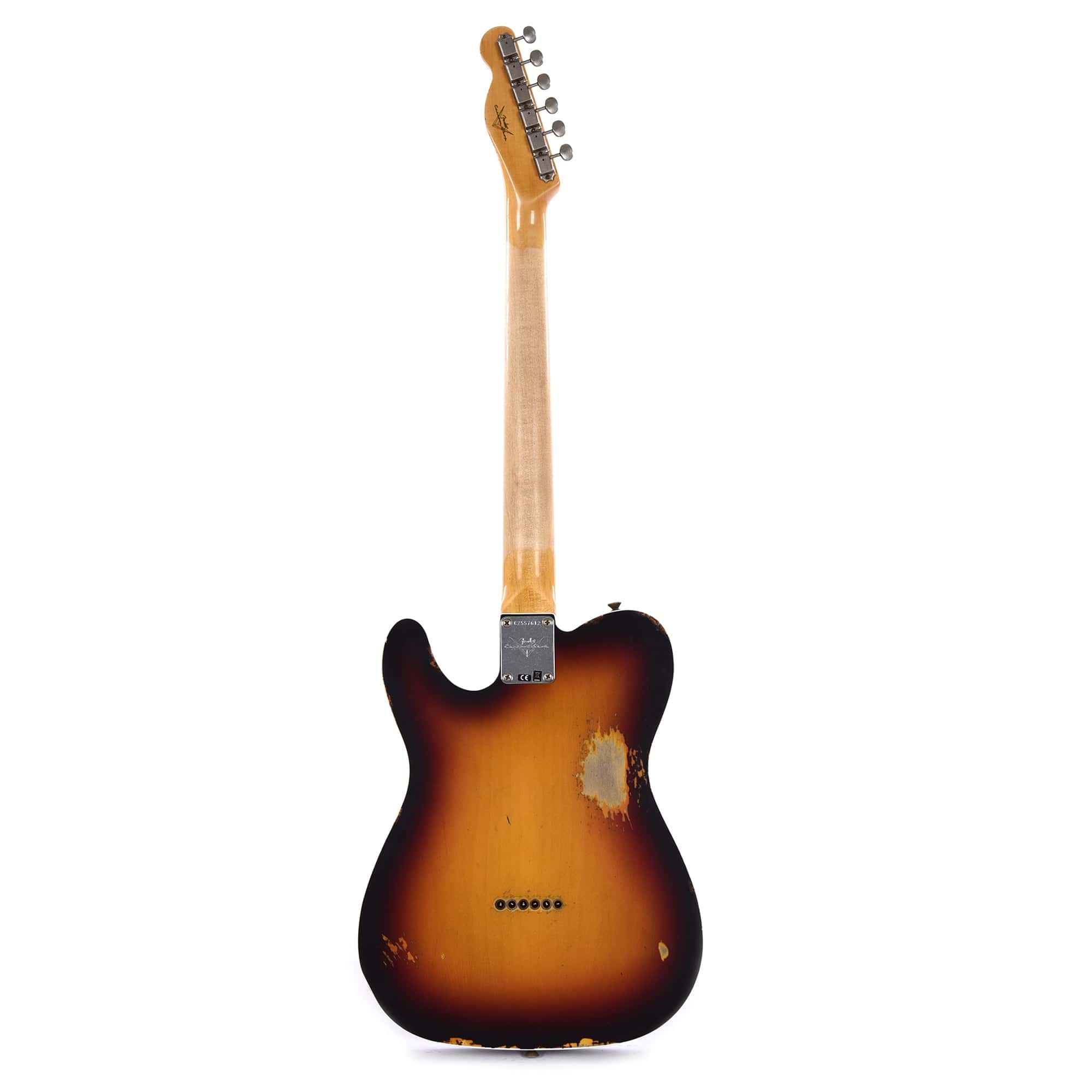 Fender Custom Shop Time Machine 1960 Telecaster Custom Heavy Relic Chocolate 3-Color Sunburst Electric Guitars / Solid Body