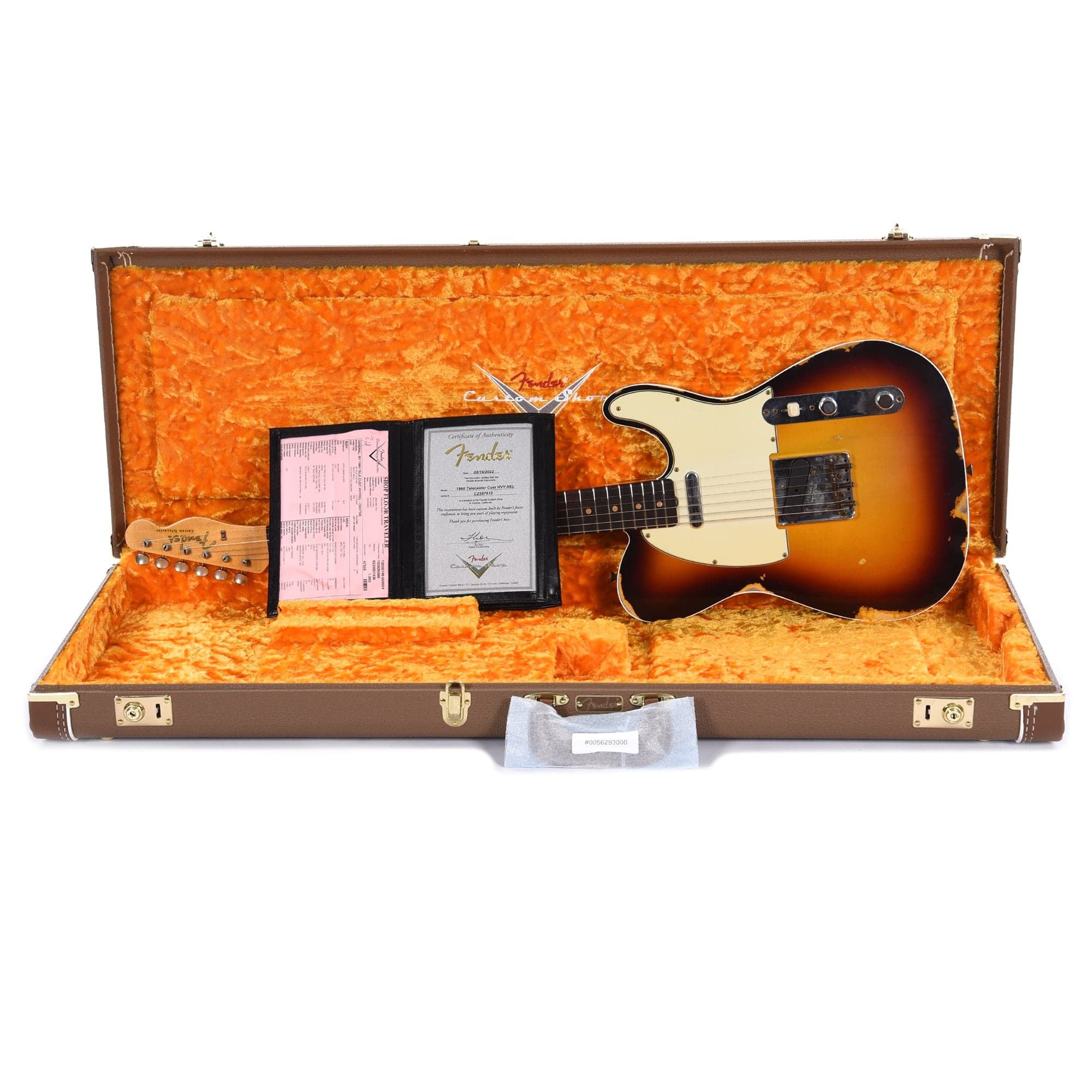 Fender Custom Shop Time Machine 1960 Telecaster Custom Heavy Relic Chocolate 3-Color Sunburst Electric Guitars / Solid Body