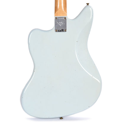 Fender Custom Shop Time Machine 1963 Jaguar Journeyman Super Faded Aged Sonic Blue Electric Guitars / Solid Body