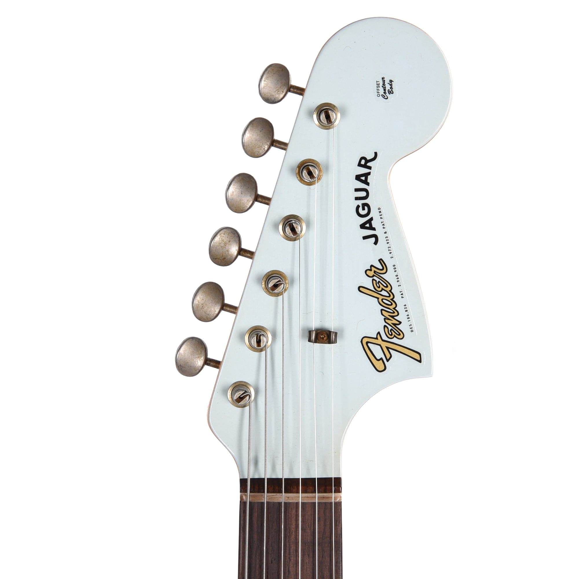 Fender Custom Shop Time Machine 1963 Jaguar Journeyman Super Faded Aged Sonic Blue Electric Guitars / Solid Body