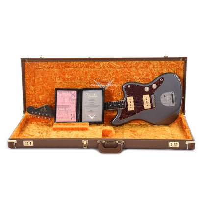 Fender Custom Shop Time Machine 1966 Jazzmaster Deluxe Closet Classic Aged Charcoal Frost Metallic Electric Guitars / Solid Body
