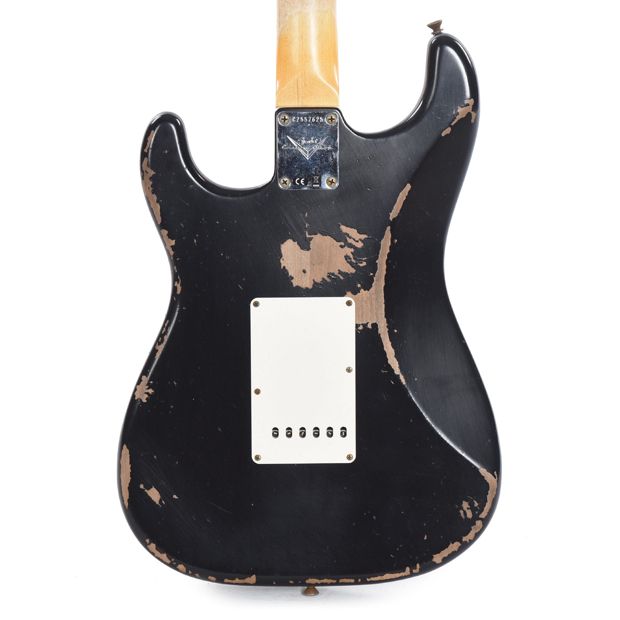 Fender Custom Shop Time Machine 1967 Stratocaster Heavy Relic Aged Black Electric Guitars / Solid Body