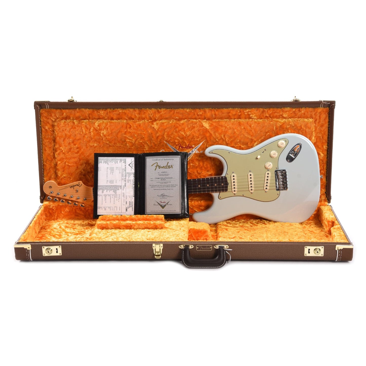 Fender Custom Shop Vintage Custom 1959 Hardtail Stratocaster Faded Aged Sonic Blue Electric Guitars / Solid Body