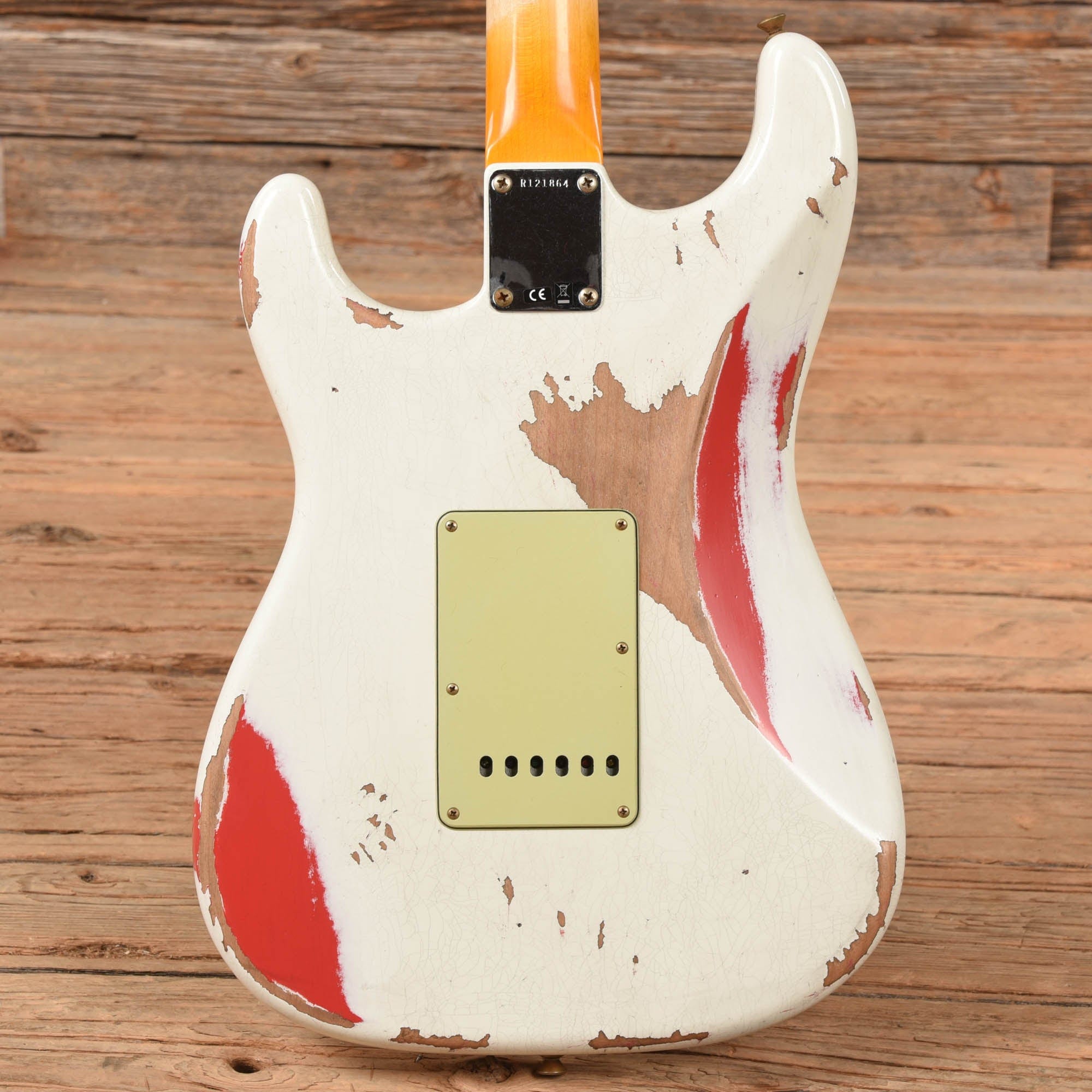 Fender Custom Shop White Lightning Stratocaster Relic Olympic White Over Fiesta Red 2022 Electric Guitars / Solid Body