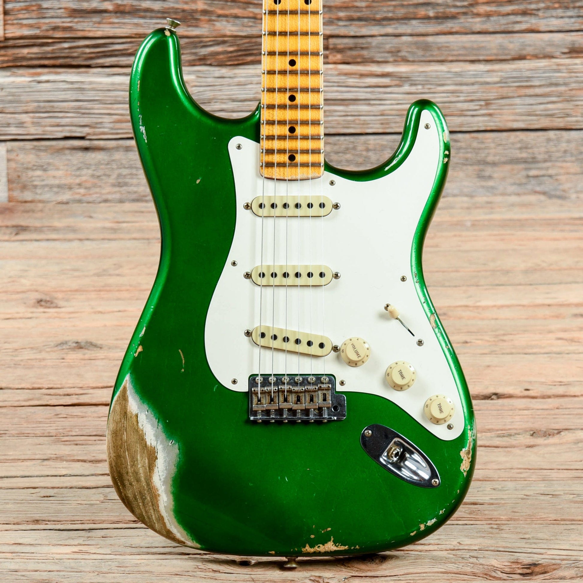 Fender Custom Shop Wildwood 10 1955 Stratocaster Heavy Relic Cadillac Green 2019 Electric Guitars / Solid Body