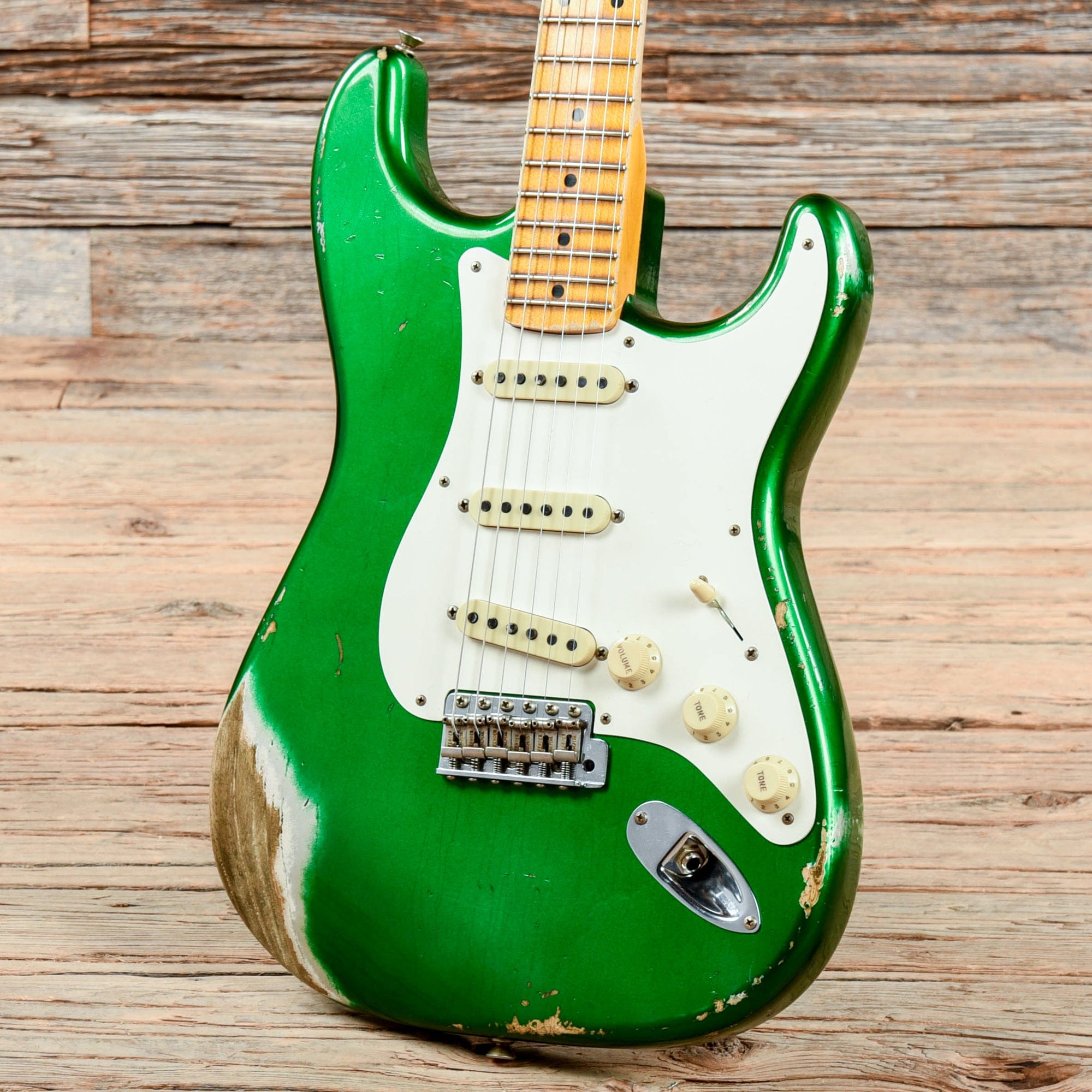 Fender Custom Shop Wildwood 10 1955 Stratocaster Heavy Relic Cadillac Green 2019 Electric Guitars / Solid Body