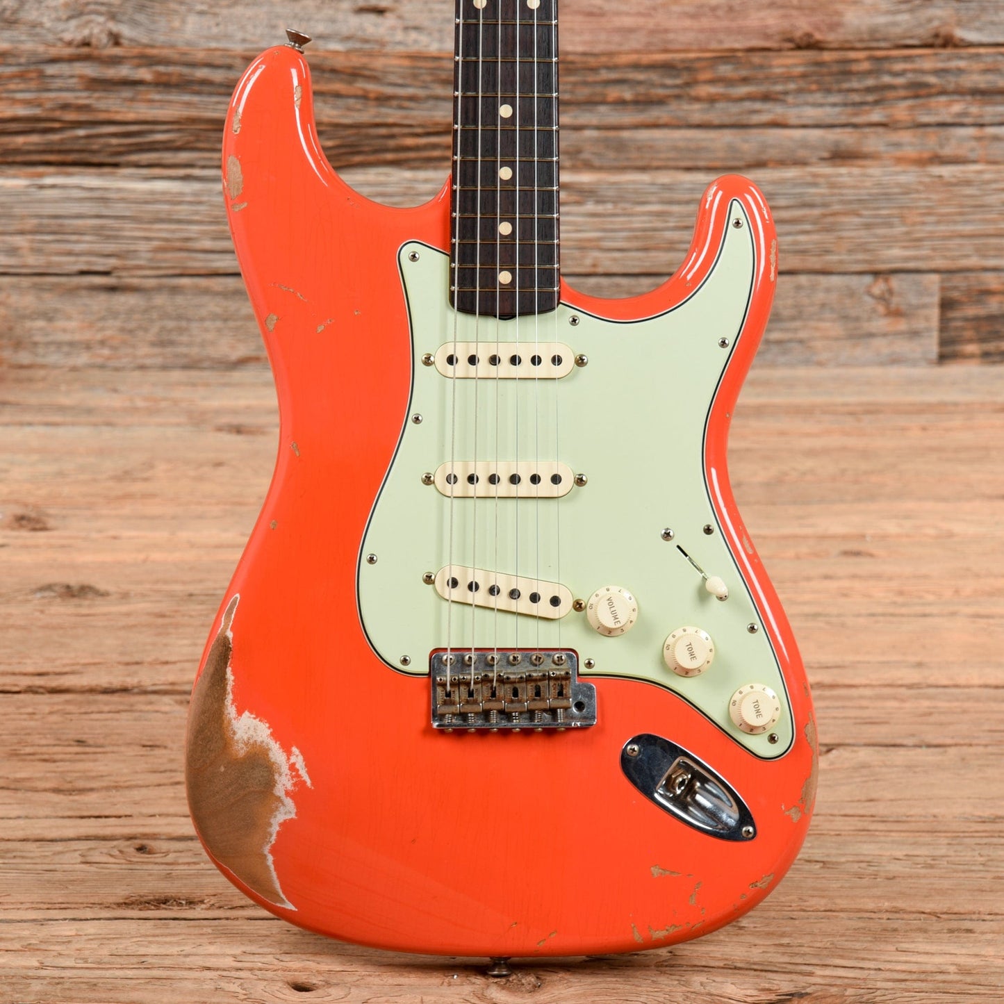 Fender Custom Shop Wildwood 10 1961 Stratocater Relic Faded Cadmium Orange 2020 Electric Guitars / Solid Body