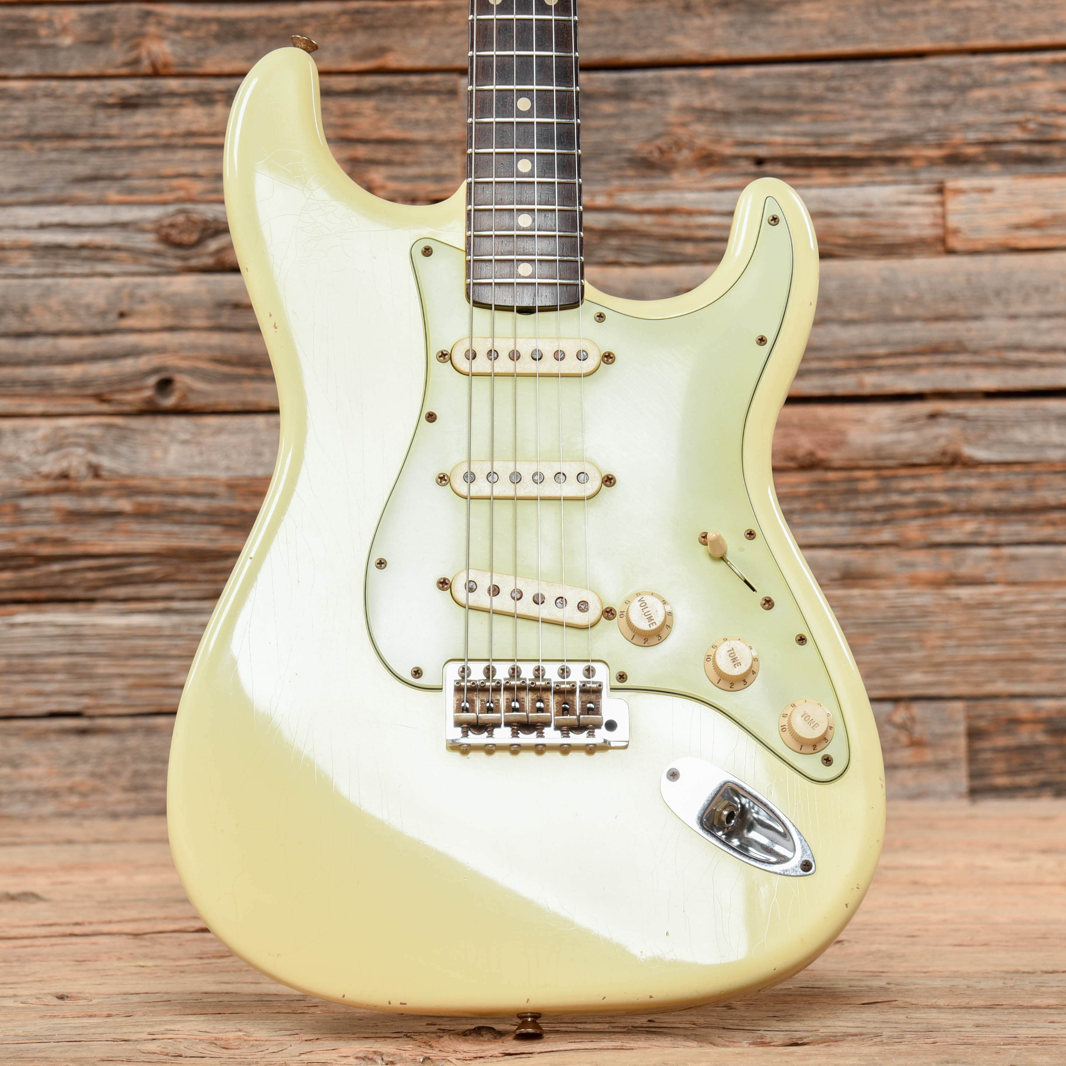 Fender Custom Shop WW10 1961 Stratocaster Relic Olympic White 2011 Electric Guitars / Solid Body