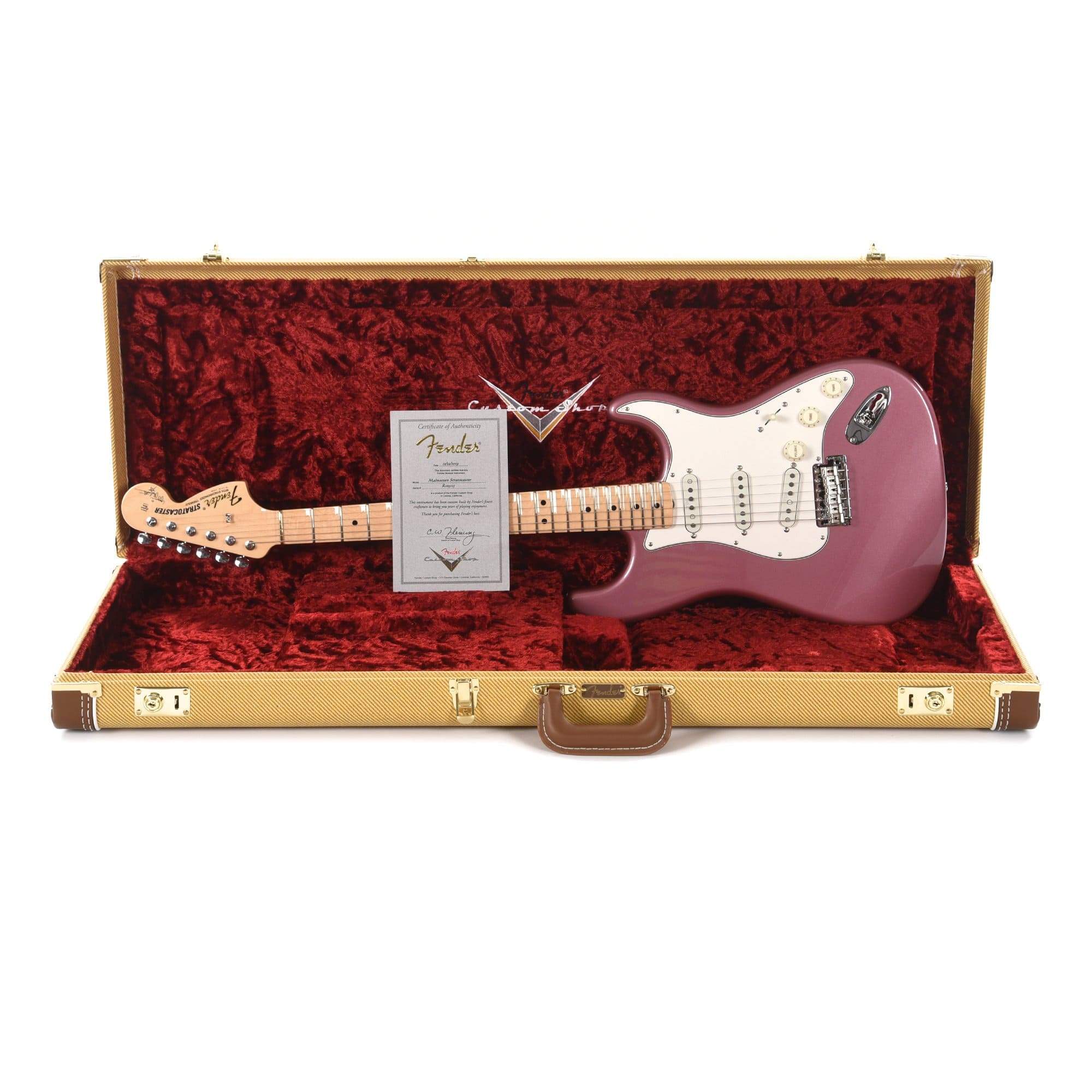 Fender Custom Shop Yngwie Malmsteen Signature Stratocaster NOS Burgundy Mist Metallic Electric Guitars / Solid Body