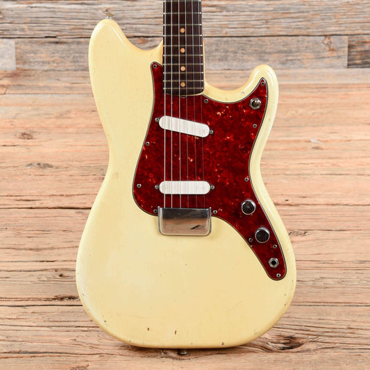 Fender Duo-Sonic 3/4 Olympic White 1960s Electric Guitars / Solid Body
