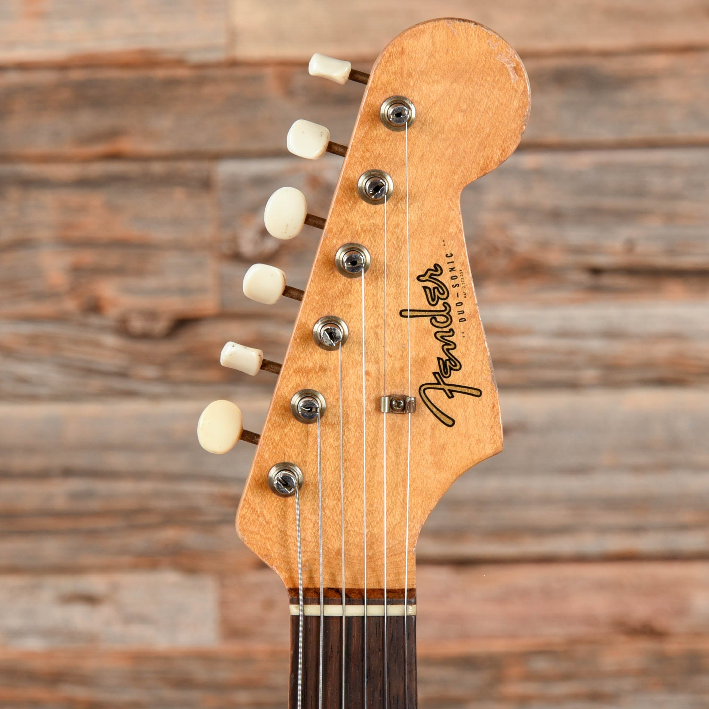 Fender Duo-Sonic Blue Sparkle Refin 1963 Electric Guitars / Solid Body