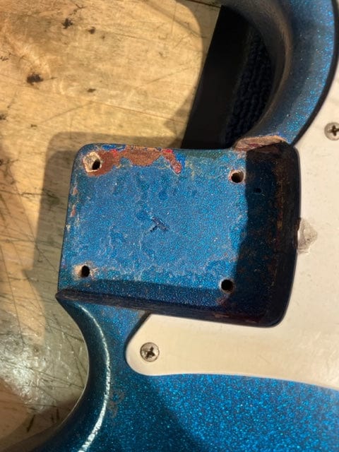 Fender Duo-Sonic Blue Sparkle Refin 1963 Electric Guitars / Solid Body