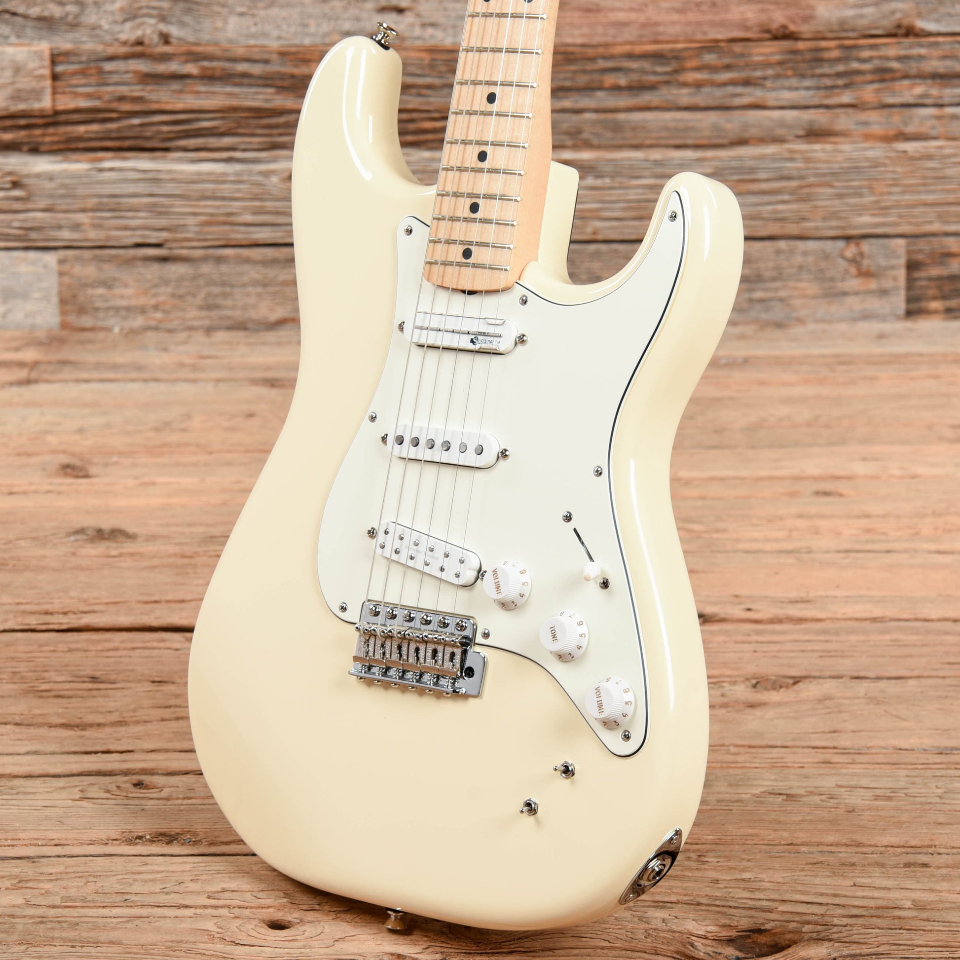 Fender EOB Ed O'Brien Signature Sustainer Stratocaster Olympic White Electric Guitars / Solid Body