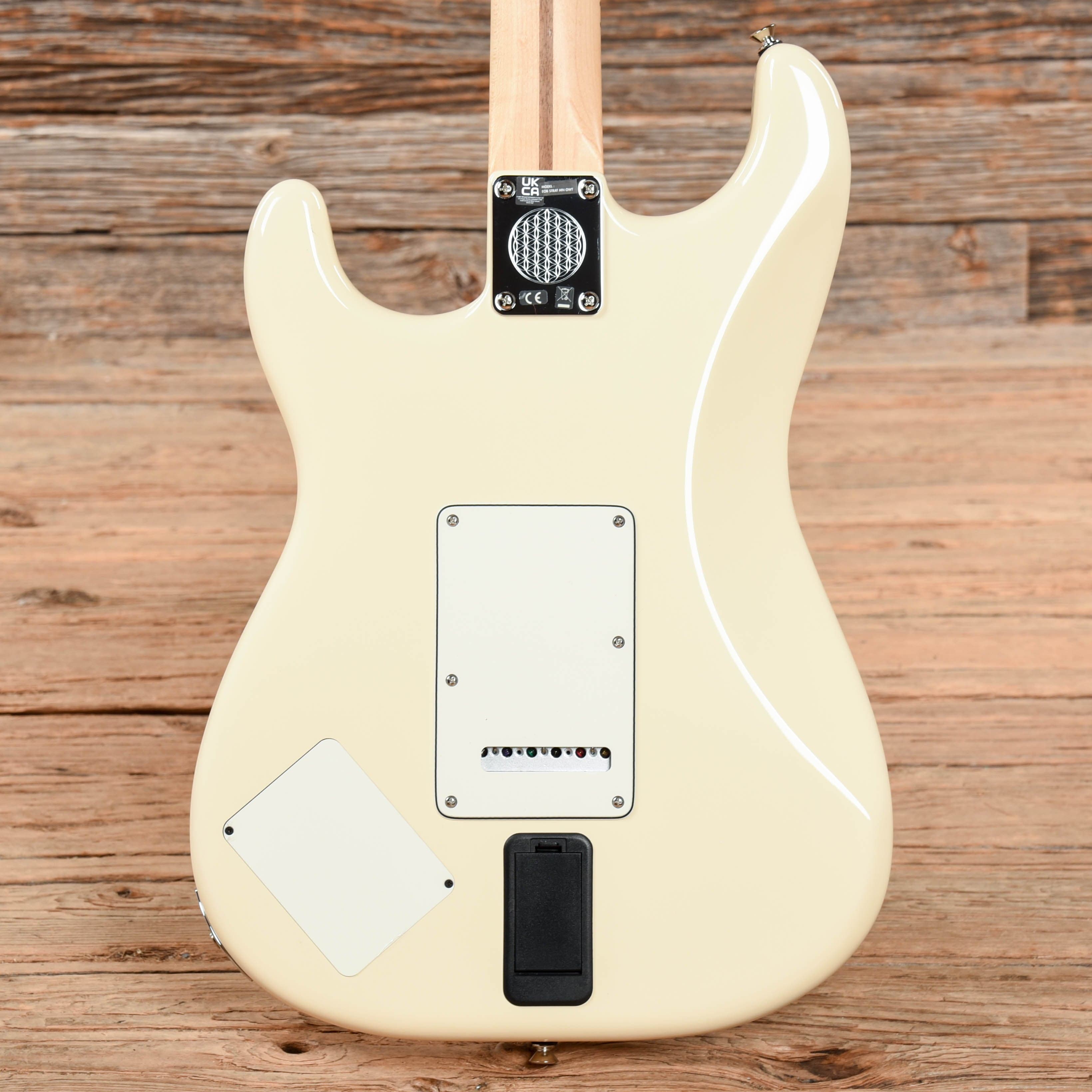 Fender EOB Ed O'Brien Signature Sustainer Stratocaster Olympic White Electric Guitars / Solid Body