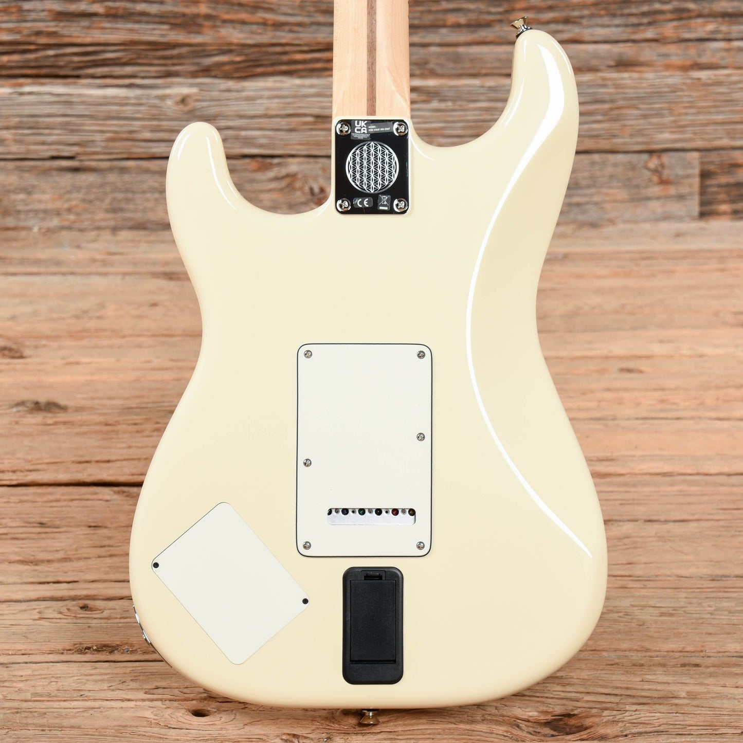 Fender EOB Ed O'Brien Signature Sustainer Stratocaster Olympic White Electric Guitars / Solid Body