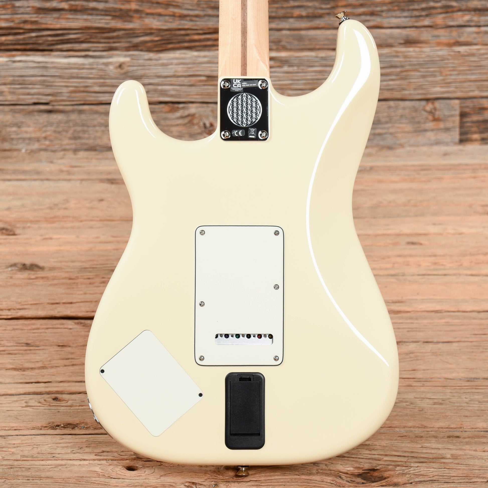 Fender EOB Ed O'Brien Signature Sustainer Stratocaster Olympic White Electric Guitars / Solid Body