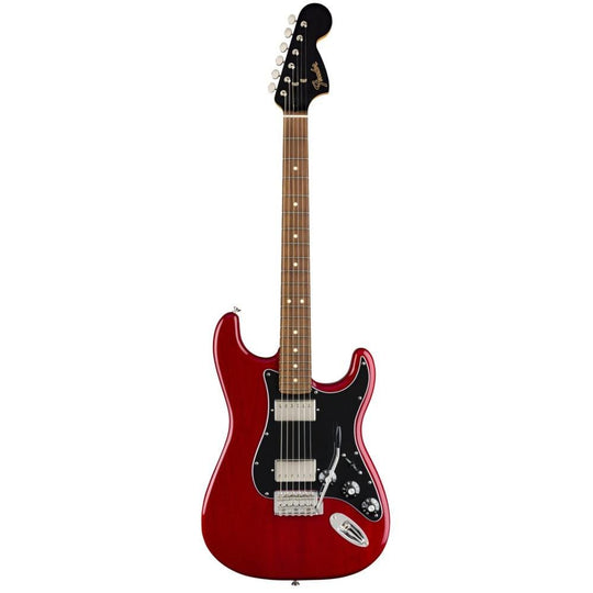 Fender FSR Mahogany Blacktop Stratocaster Crimson Red Transparent Electric Guitars / Solid Body