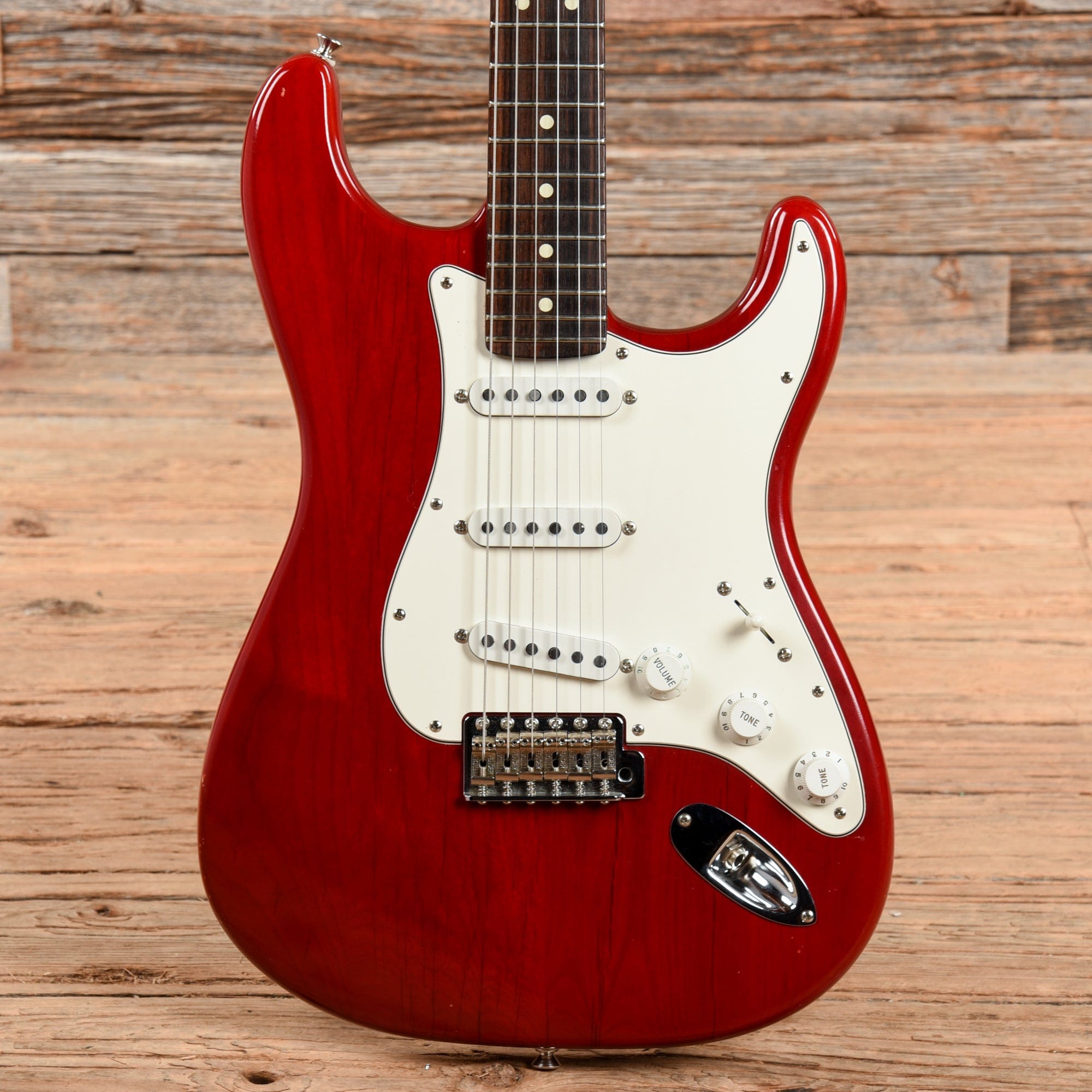 Fender Highway 1 Stratocaster Crimson Red Transparent 2003 Chicago Music Exchange