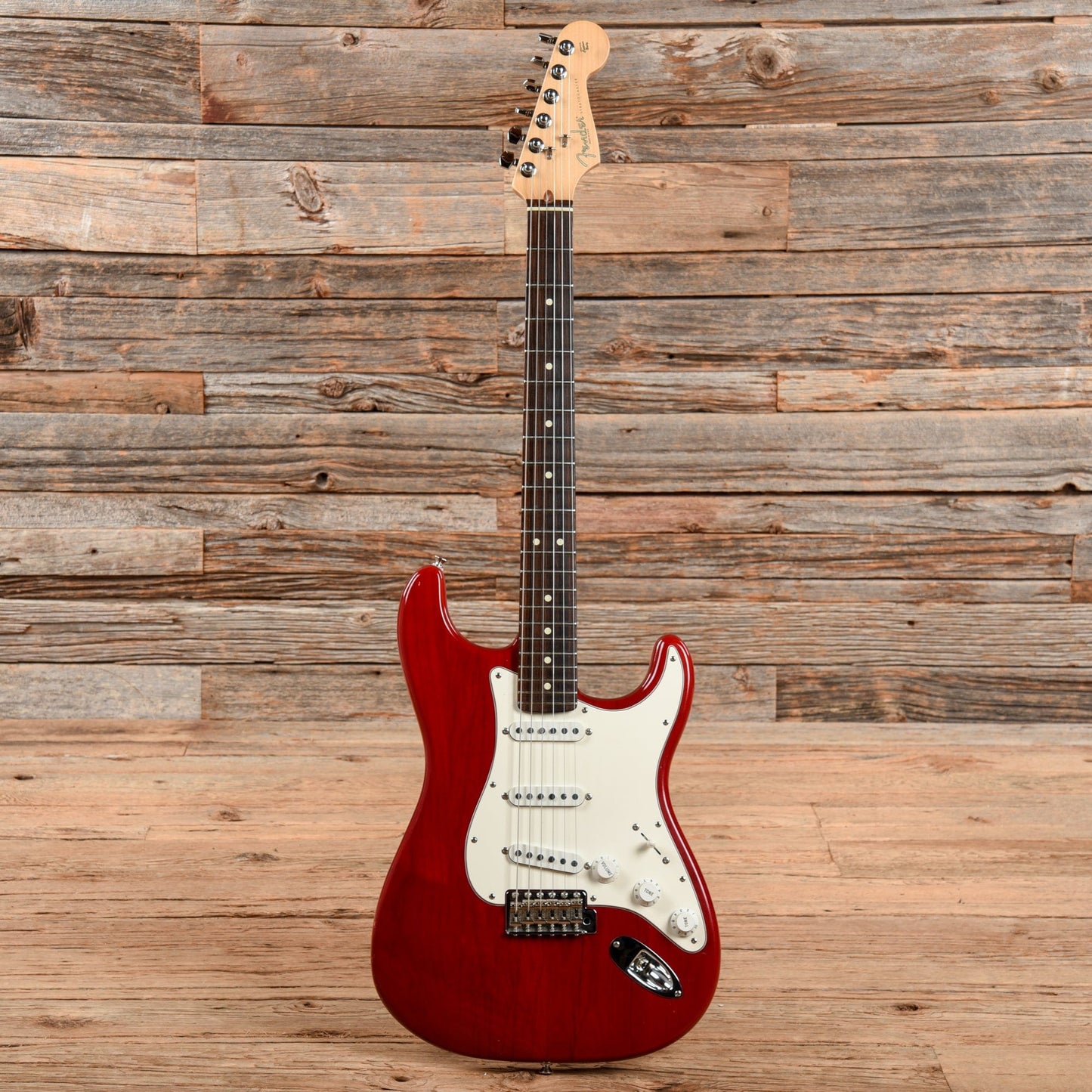 Fender Highway 1 Stratocaster Crimson Red Transparent 2003 Electric Guitars / Solid Body