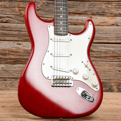 Fender Highway 1 Stratocaster Crimson Red Transparent 2003 Electric Guitars / Solid Body