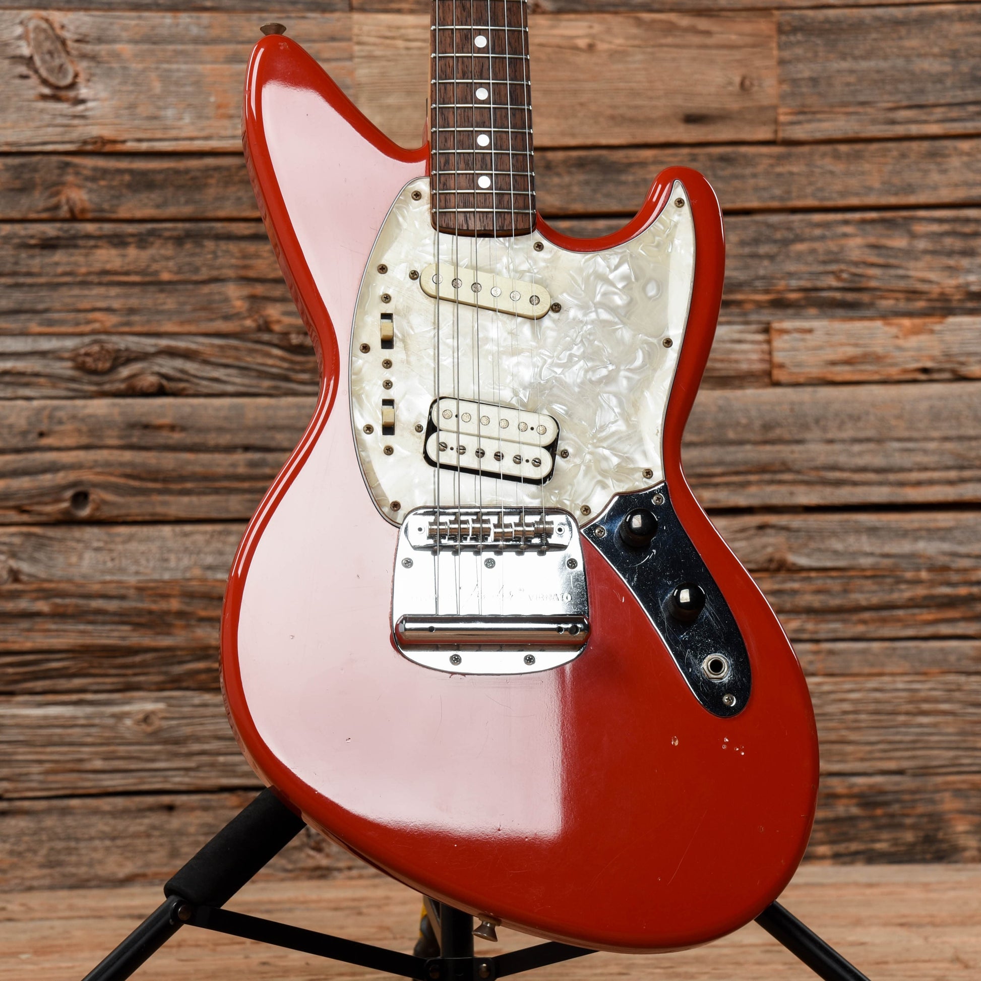 Fender Jag-Stang Fiesta Red Electric Guitars / Solid Body