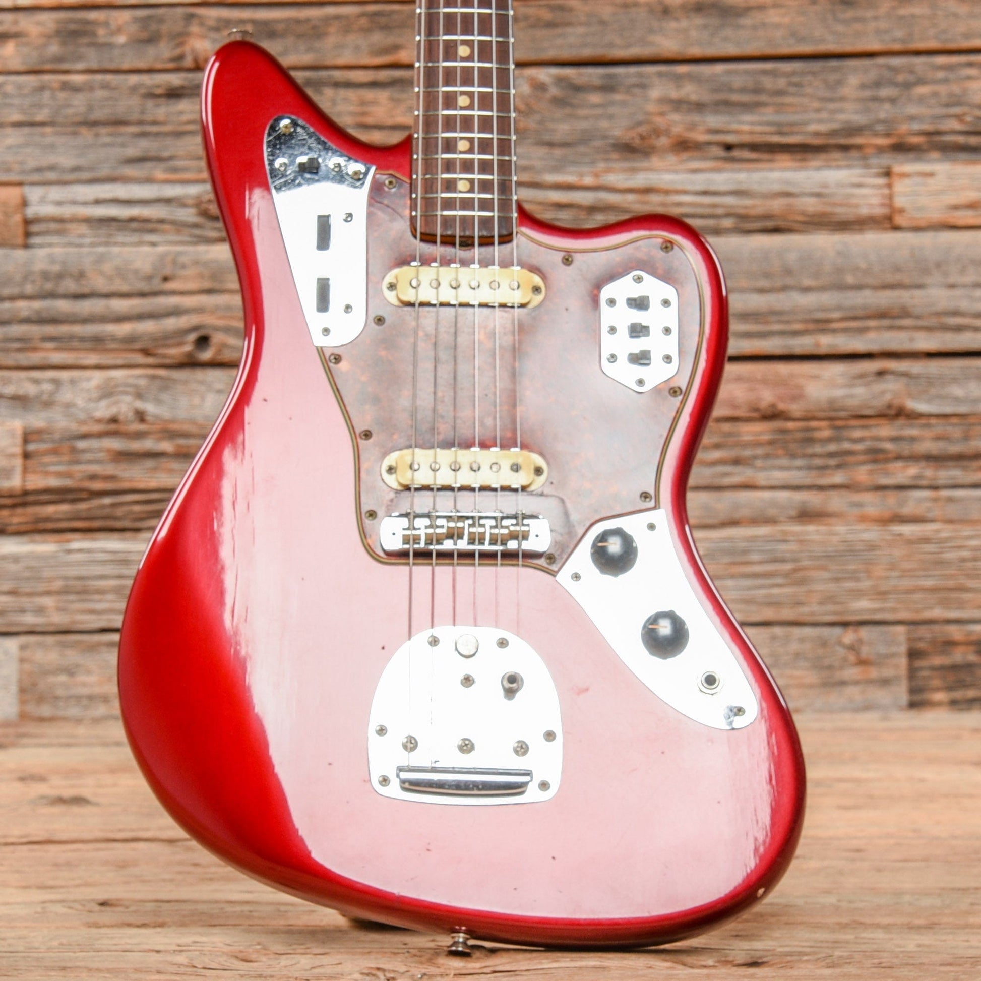 Fender Jaguar Candy Apple Red Refin 1963 Electric Guitars / Solid Body
