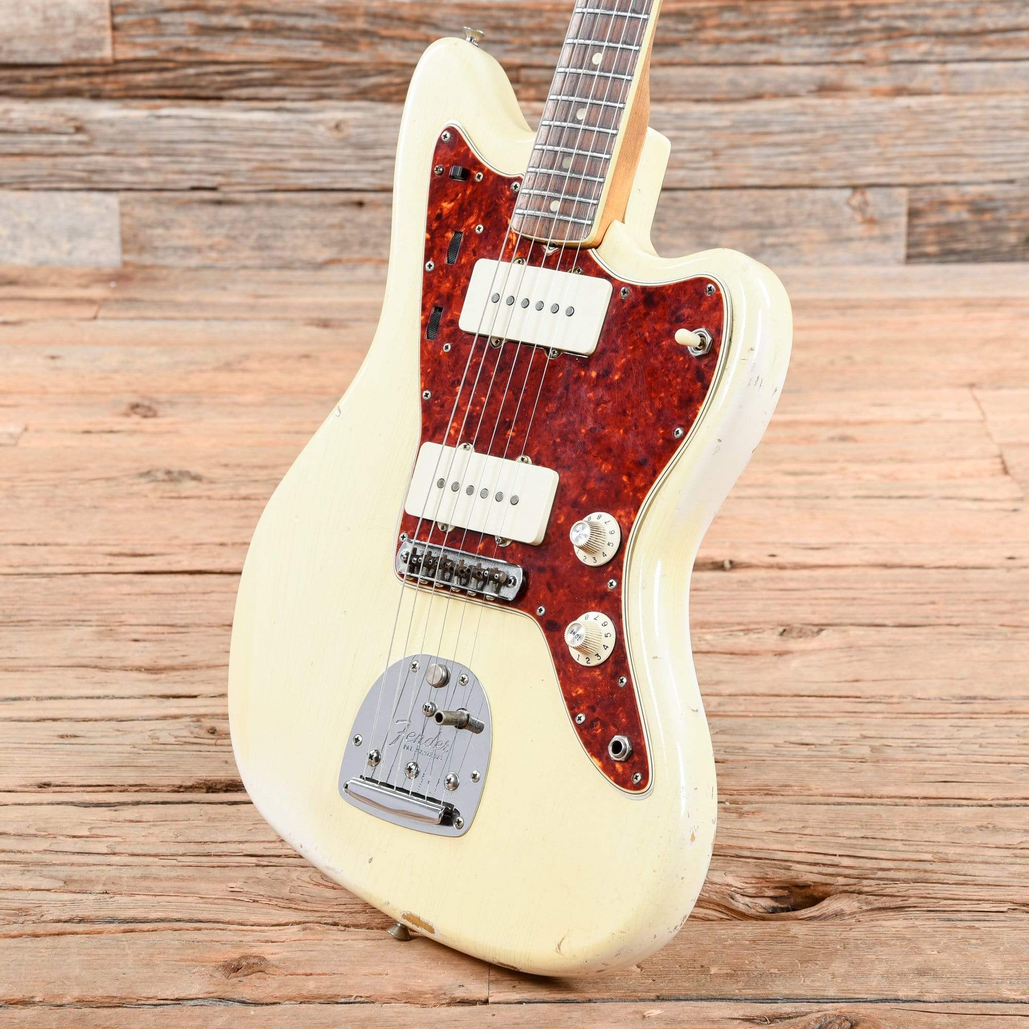 Fender Jazzmaster Olympic White 1965 – Chicago Music Exchange Fender jazzmaster olympic white