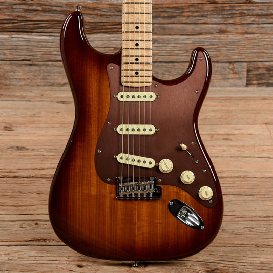 Fender Limited Edition Exotic Series Shedua Top Stratocaster Edgeburst 2017 Electric Guitars / Solid Body