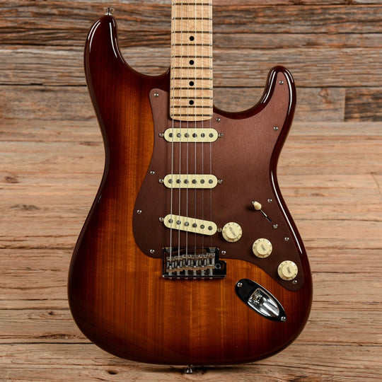 Fender Limited Edition Exotic Series Shedua Top Stratocaster Edgeburst 2017 Electric Guitars / Solid Body